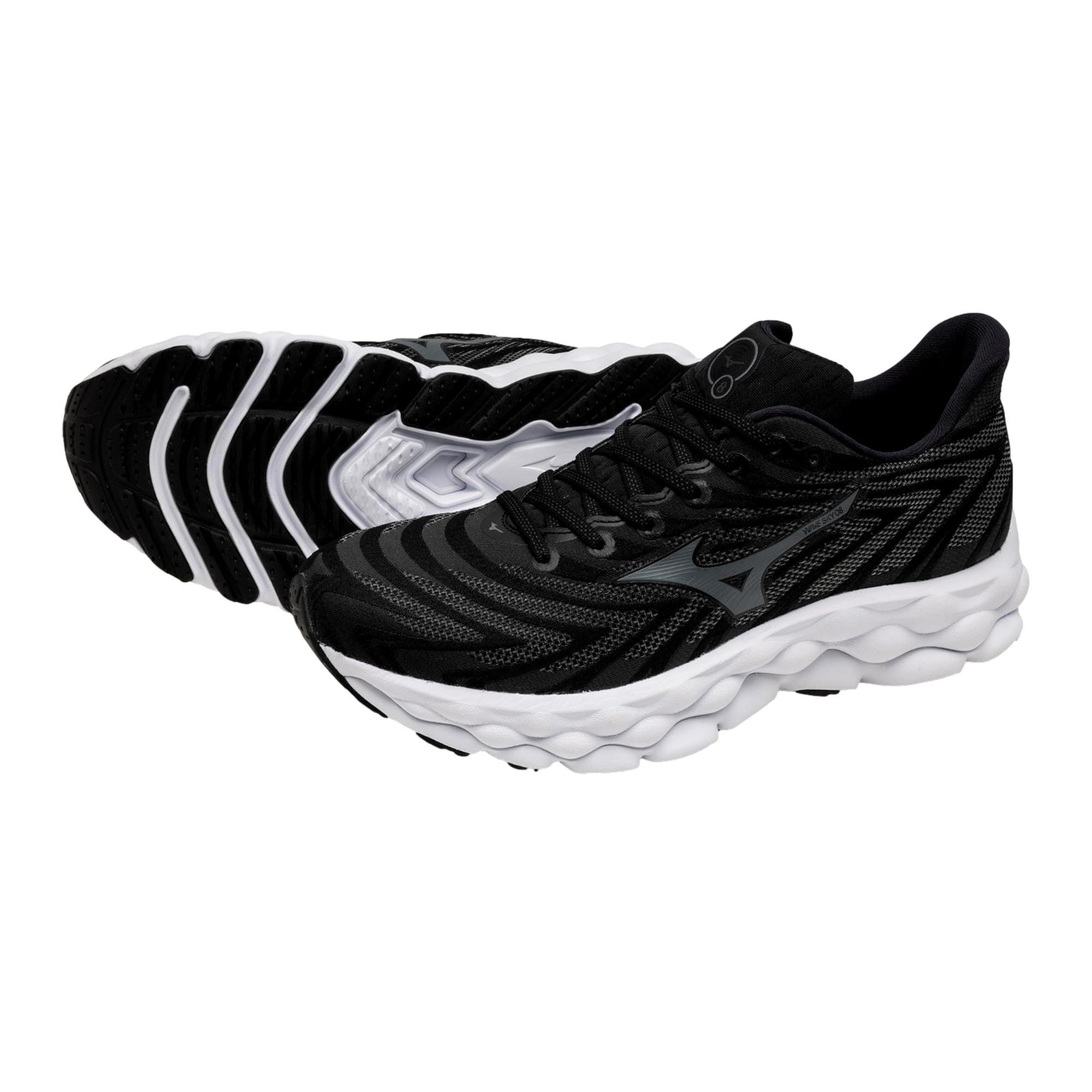 Mizuno Wave Sky 8 Black / Metallic Grey 411462.90MG Size US 8.5 / EU 41-42 - 3 Thumbnail