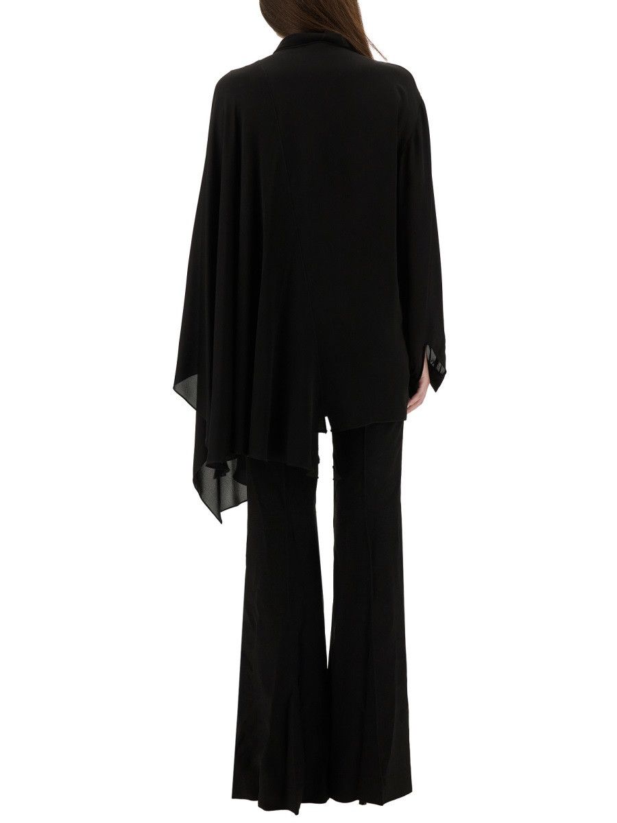Balenciaga BALENCIAGA BLOUSE WITH SCARF - BLACK (FR 34) Size XS / US 0-2 / IT 36-38 - 3 Thumbnail