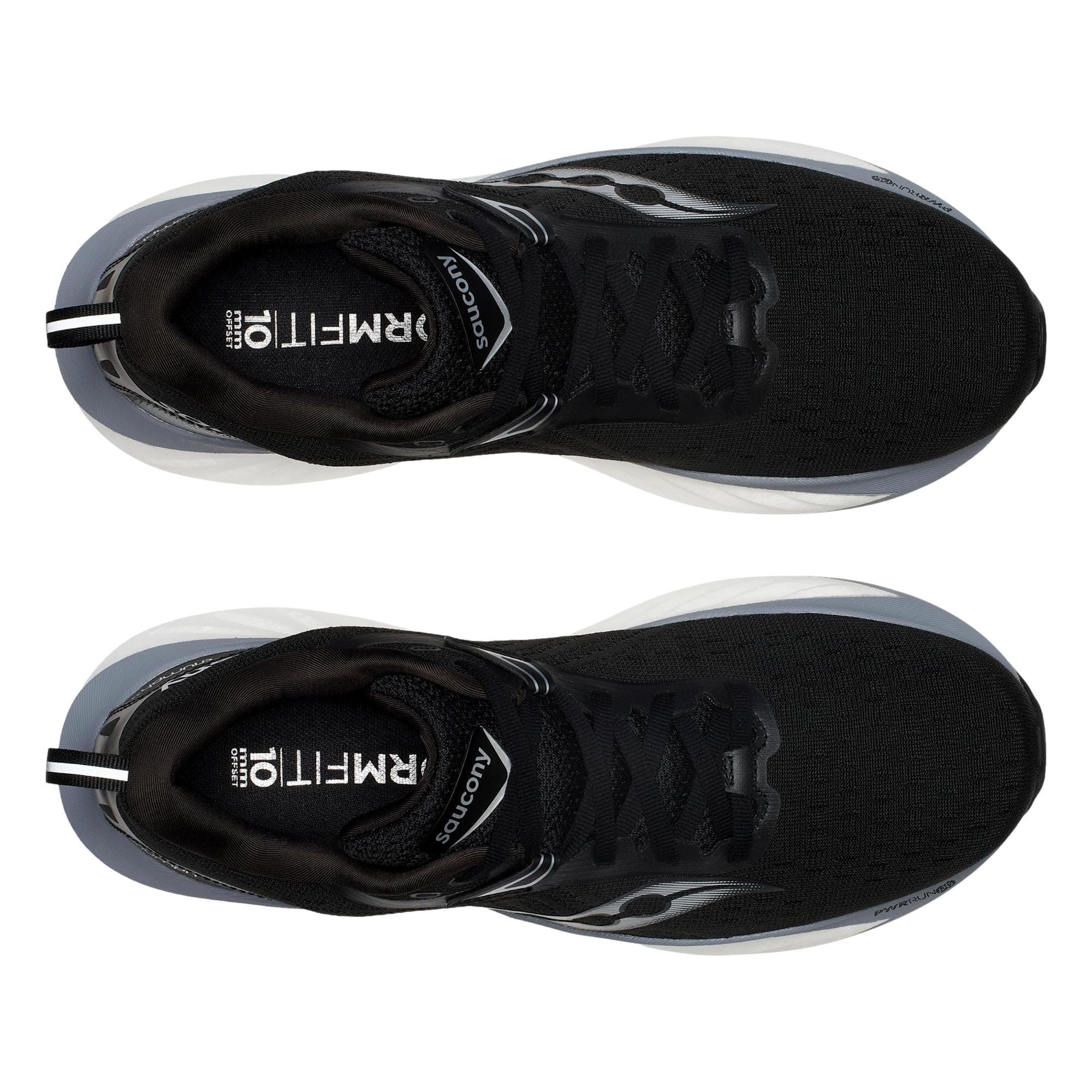 Saucony Triumph 22 Black / White S20964-200 Size US 8.5 / EU 41-42 - 3 Thumbnail