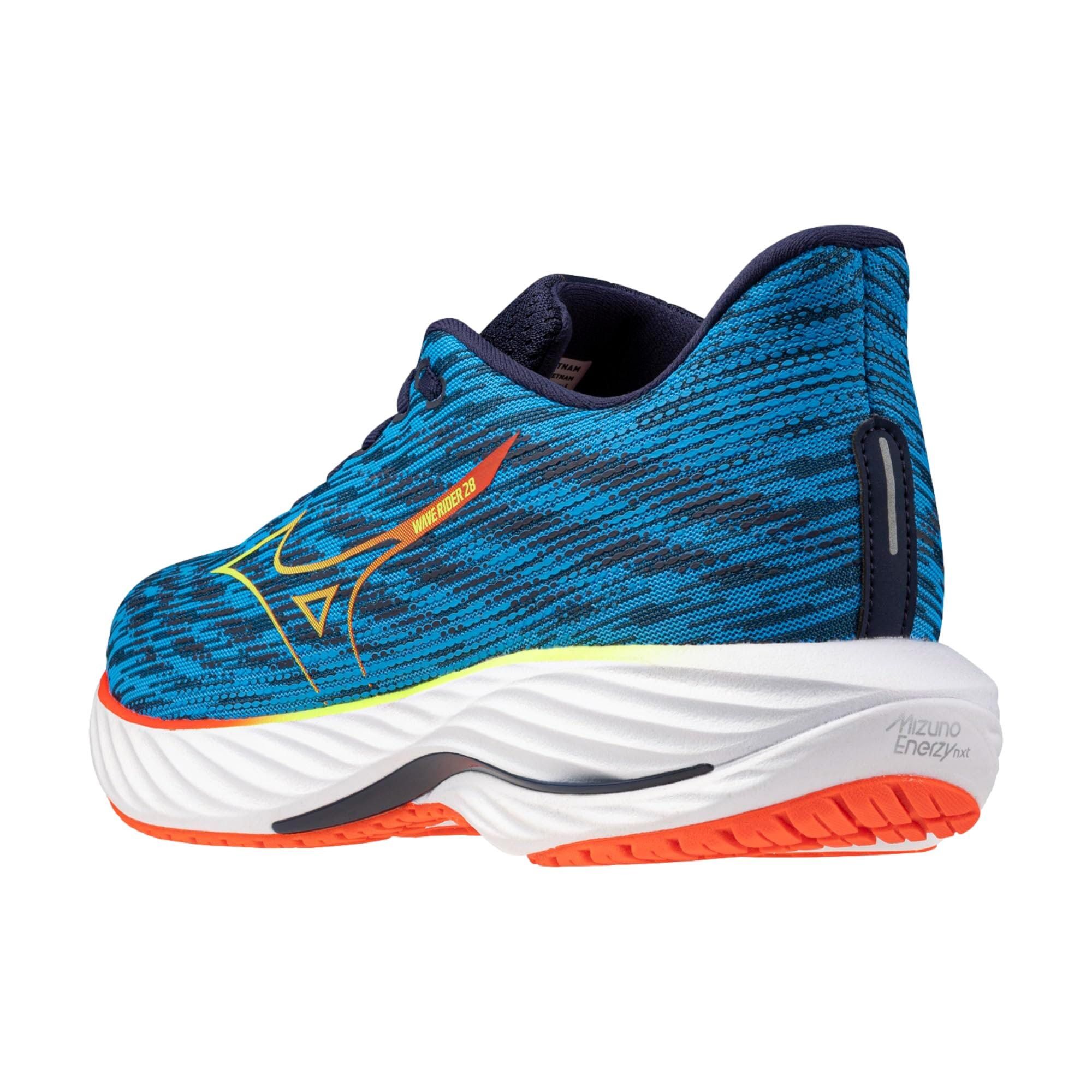 Mizuno Wave Rider 28 Blue Pace / Green Gecko J1GC240356 Size US 8.5 / EU 41-42 - 3 Thumbnail