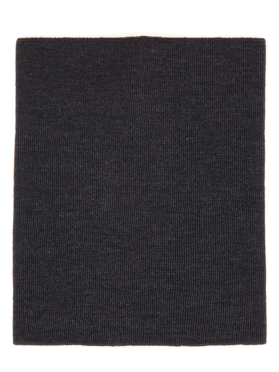 Maison Margiela MAISON MARGIELA SCARF WITH LOGO - GREY Size ONE SIZE - 2 Thumbnail