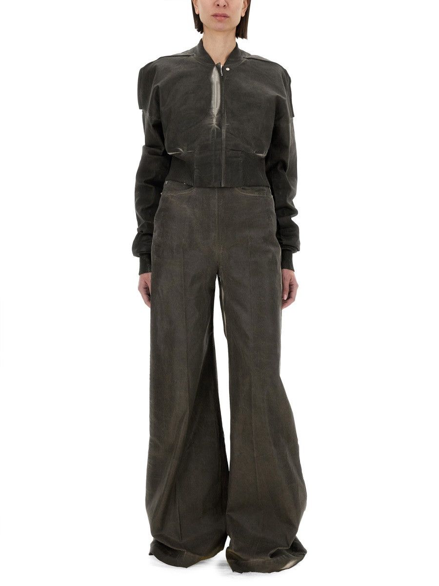 Rick Owens Drkshdw RICK OWENS DRKSHDW "DIRT COOPER" DENIM PANTS - GREY Size 30" / US 8 / IT 44 - 2 Thumbnail