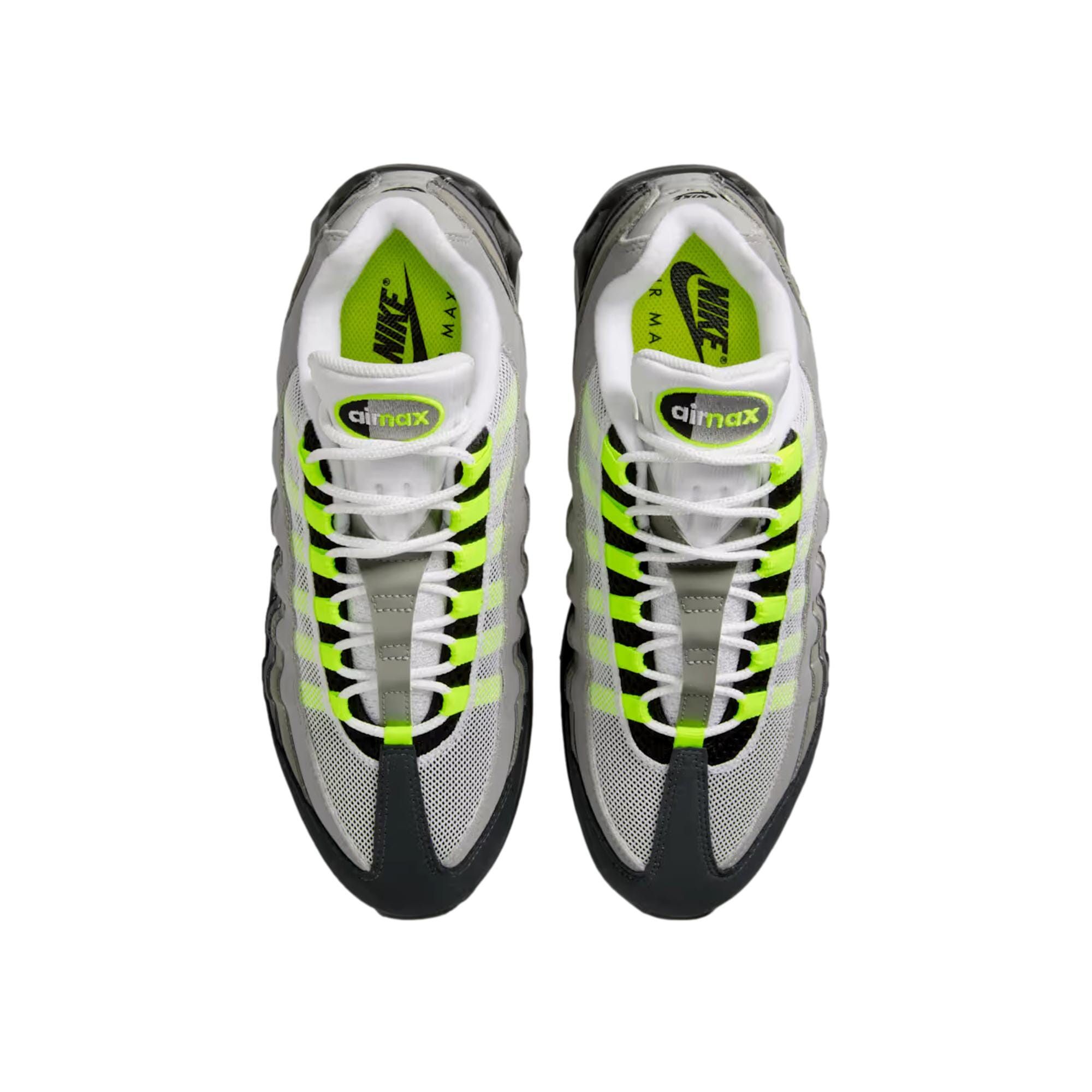Nike Air Max 95 OG Black / Neon Yellow - Cool Grey HM4740-001 Size US 9 / EU 42 - 2 Thumbnail