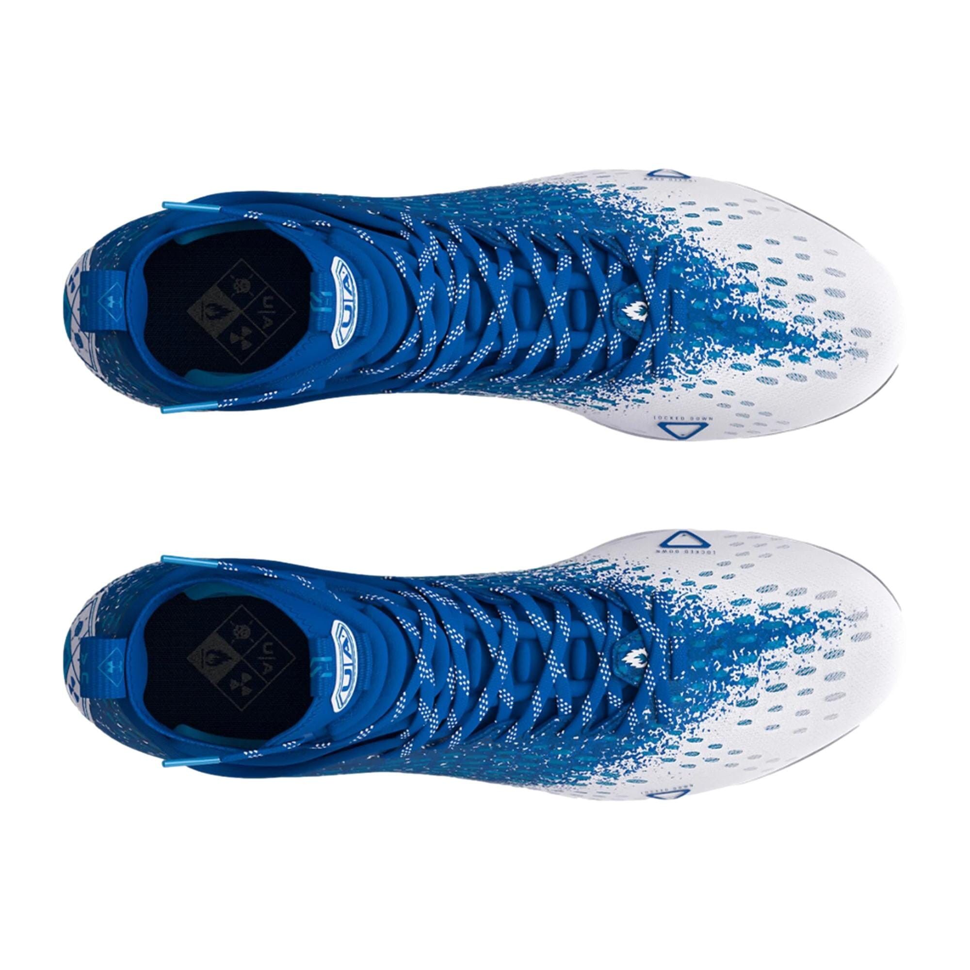 Under Armour Spotlight Lux MC 2.0 Blue / White 3025082-400 Size US 9 / EU 42 - 3 Thumbnail