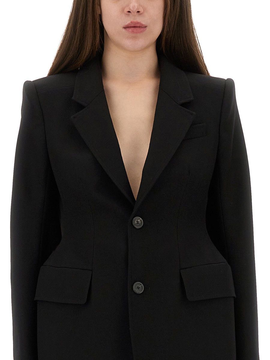 Balenciaga BALENCIAGA "HOURGLASS" JACKET - BLACK (FR 38) Size S / US 4 / IT 40 - 6 Thumbnail