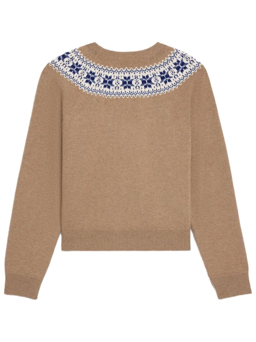 Celine CELINE CASHMERE SWEATER - BROWN Size L / US 10 / IT 46 - 2 Thumbnail