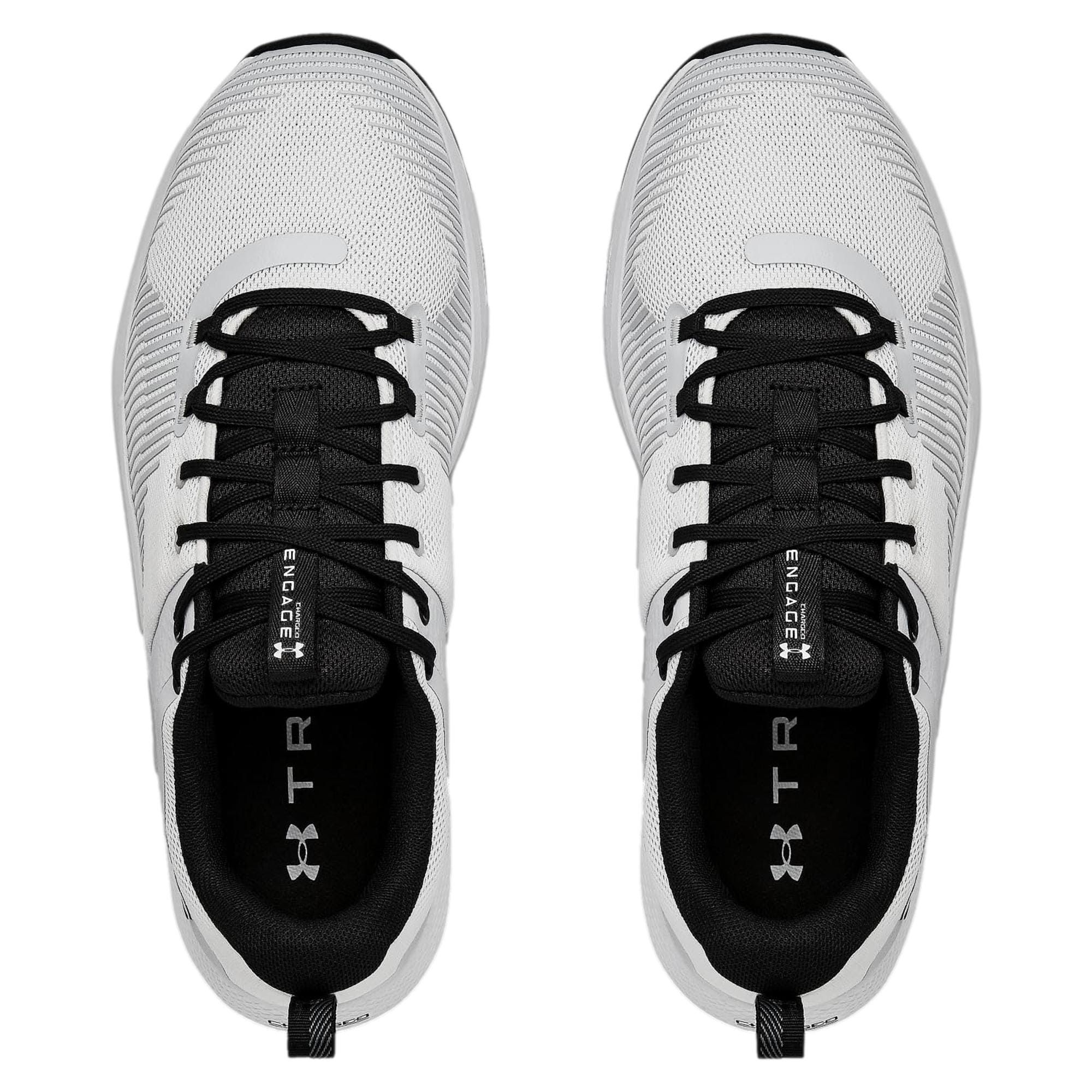 Under Armour Charged Engage White / Halo Gray 3022616-100 Size US 9.5 / EU 42-43 - 3 Thumbnail