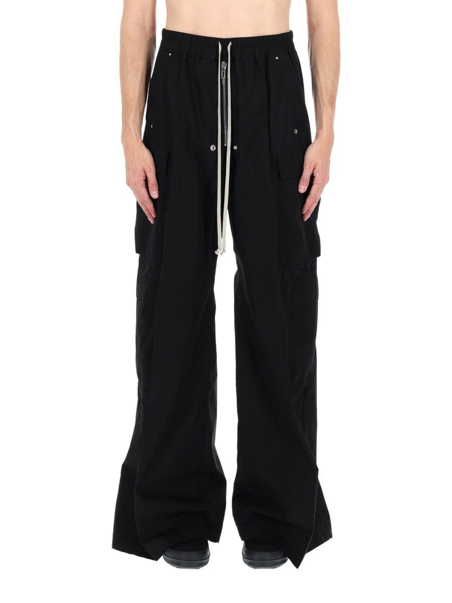 Rick Owens Drkshdw RICK OWENS DRKSHDW PANTALONE CARGO "JUMBO BELAS" - BLACK Size US 32 / EU 48 - 4 Thumbnail