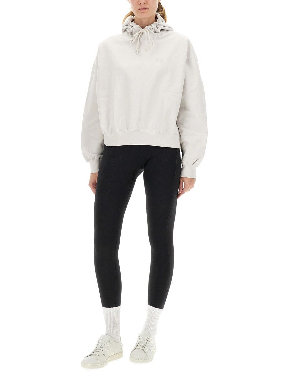 Y-3 Y-3 HOODED SWEATSHIRT WITH LOGO - WHITE Size L / US 10 / IT 46 - 2 Thumbnail