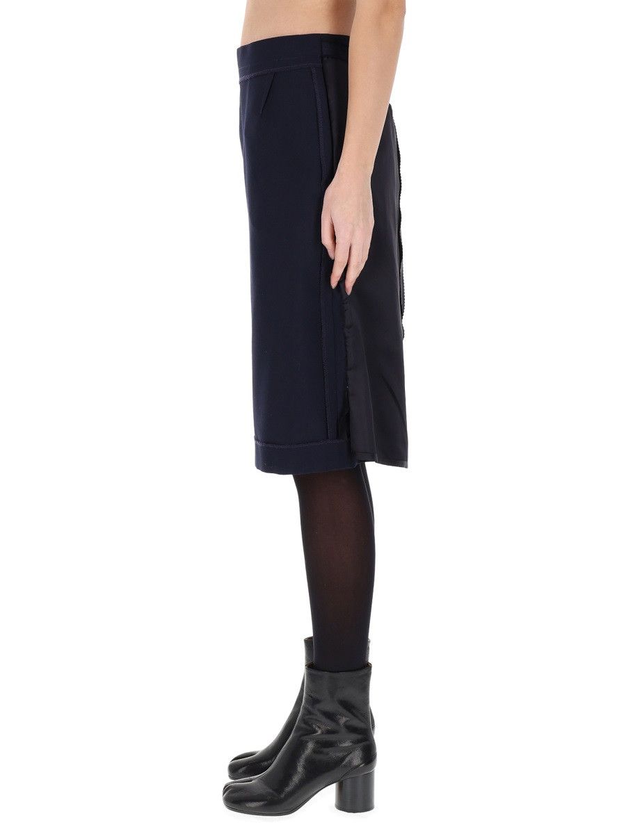 Maison Margiela MAISON MARGIELA MIDI SKIRT WITH ZIPPER DETAIL - BLUE (IT 42) Size 42" / US 20 - 3 Thumbnail