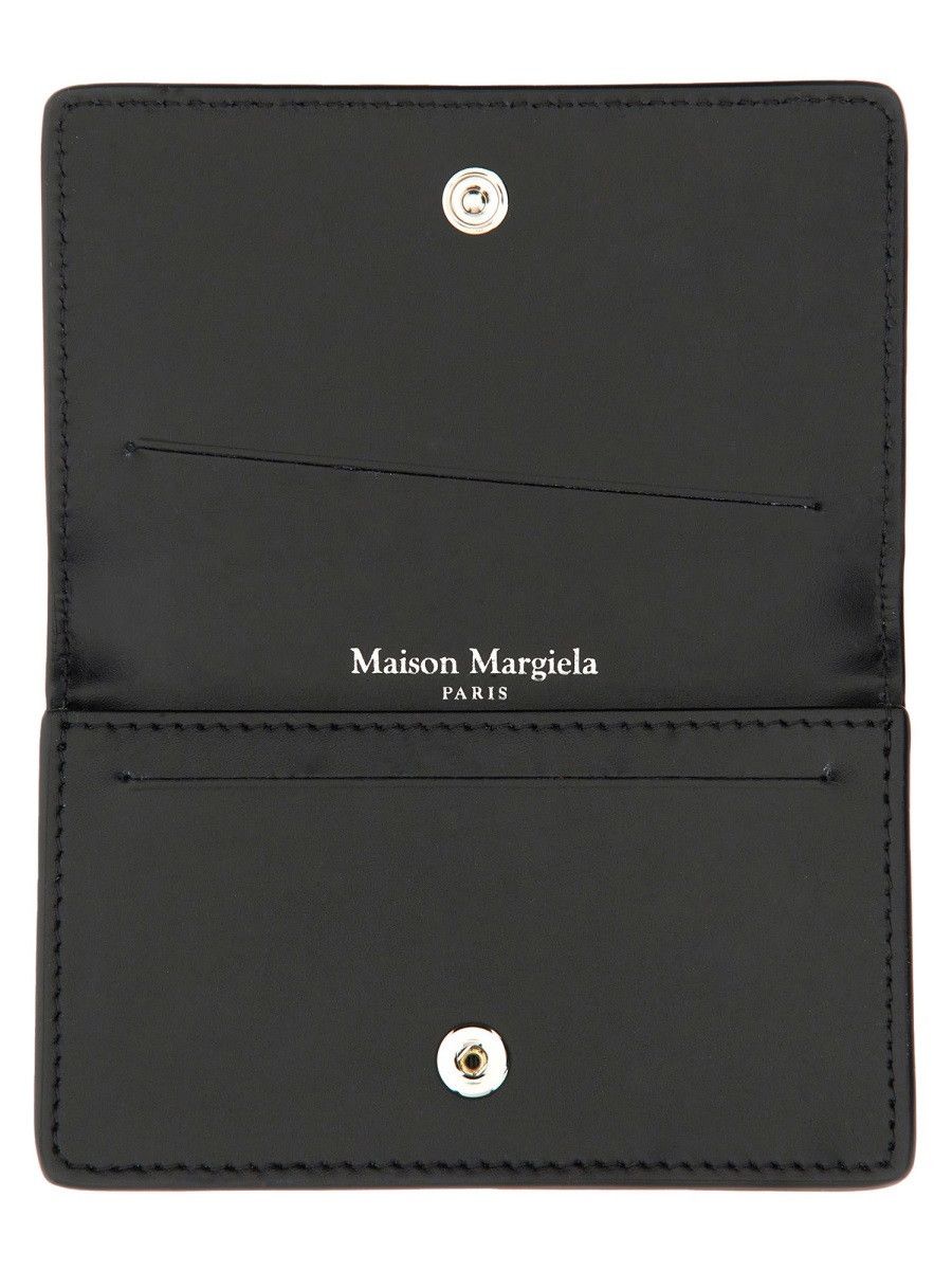 Maison Margiela MAISON MARGIELA PORTACARTE "FOUR STITCHES" - BLACK Size ONE SIZE - 2 Thumbnail