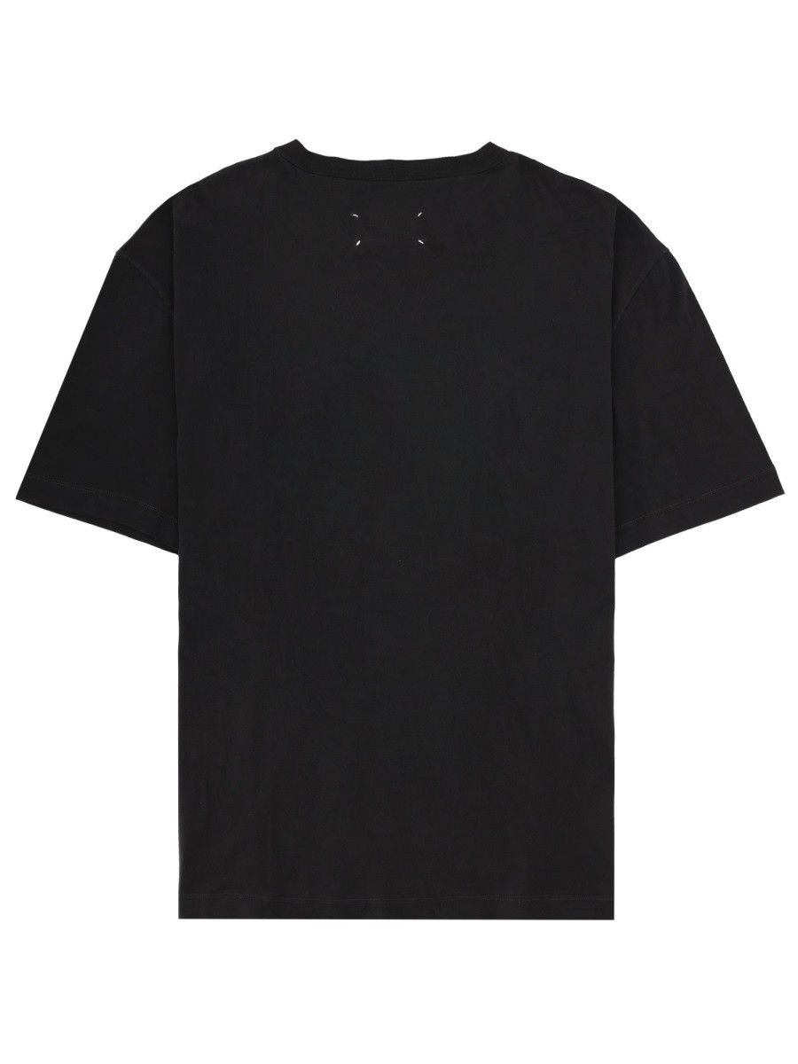 Maison Margiela MAISON MARGIELA T-SHIRT CON STAMPA - BLACK Size US L / EU 52-54 / 3 - 2 Thumbnail