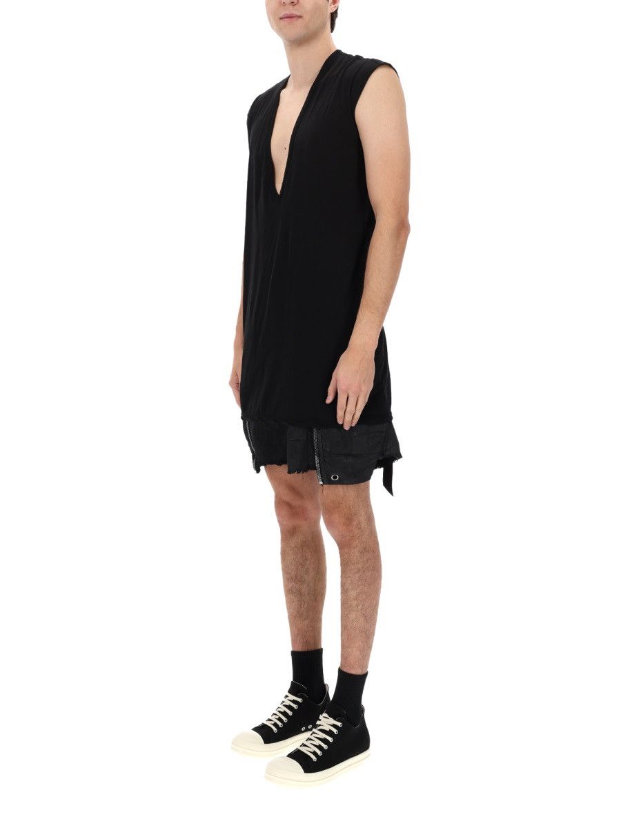 Rick Owens Drkshdw RICK OWENS DRKSHDW T-SHIRT "DYLAN T" - BLACK Size US L / EU 52-54 / 3 - 2 Thumbnail