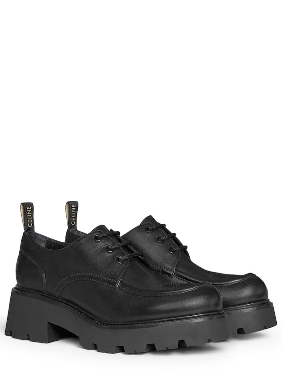 Celine CELINE DERBY "TRIOMPHE" - BLACK (IT 38½) Size US 8.5 / IT 38.5 - 2 Thumbnail