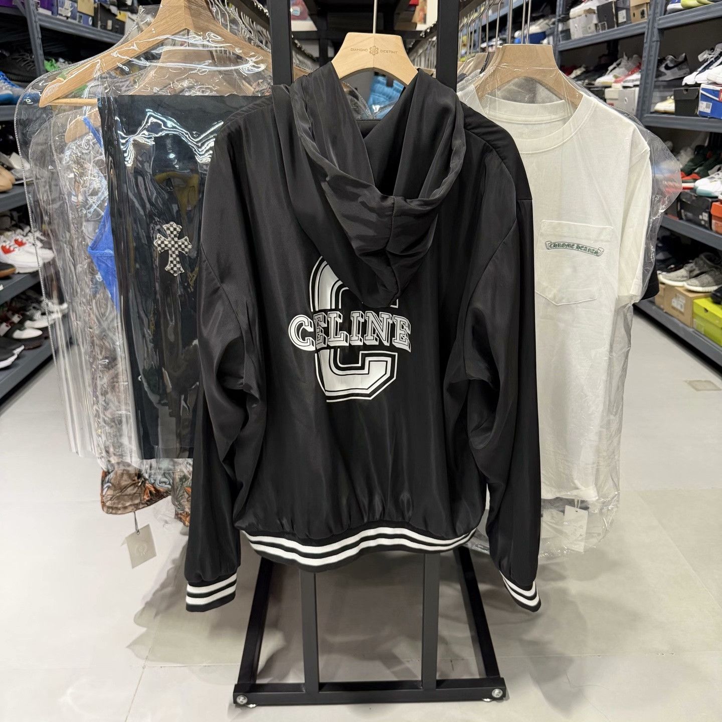 Celine Celine C Logo Hooded Jacket Size M Size US M / EU 48-50 / 2 - 3 Thumbnail