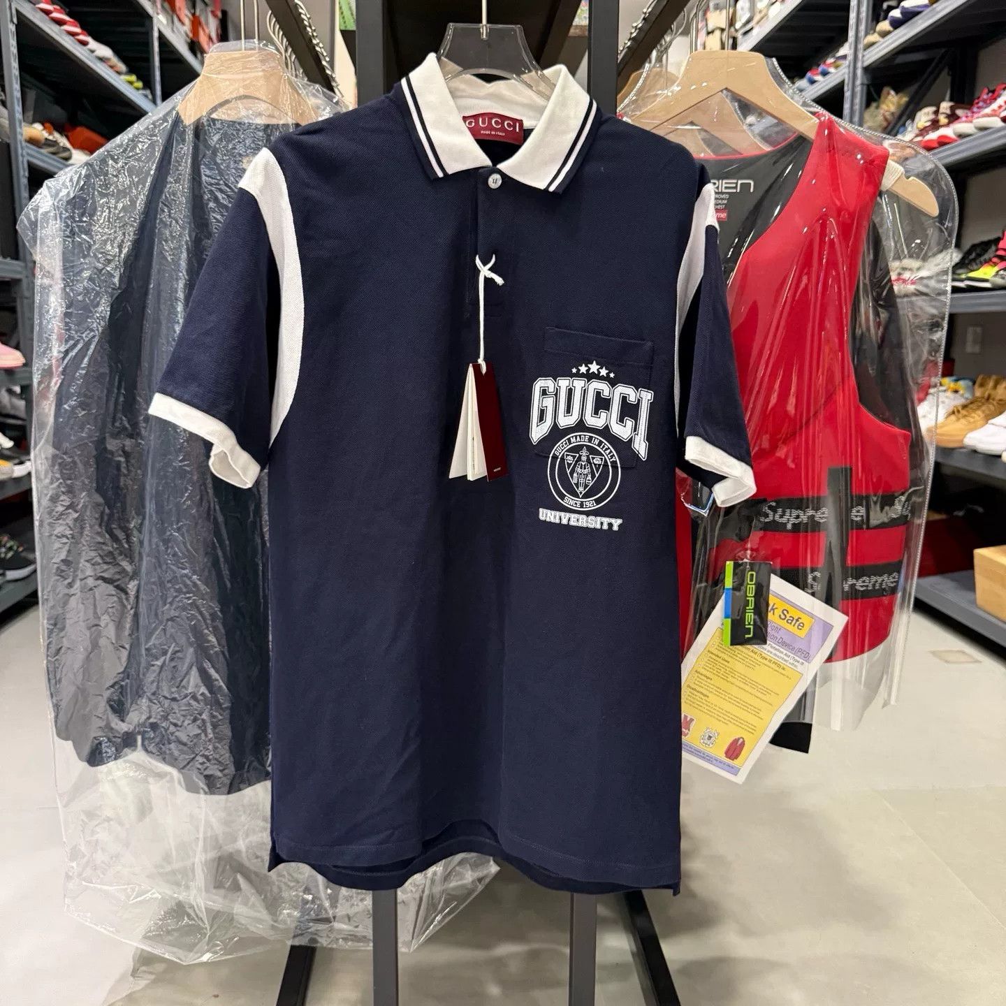 Gucci Gucci University Polo Shirt Size M Size US M / EU 48-50 / 2 - 2 Thumbnail