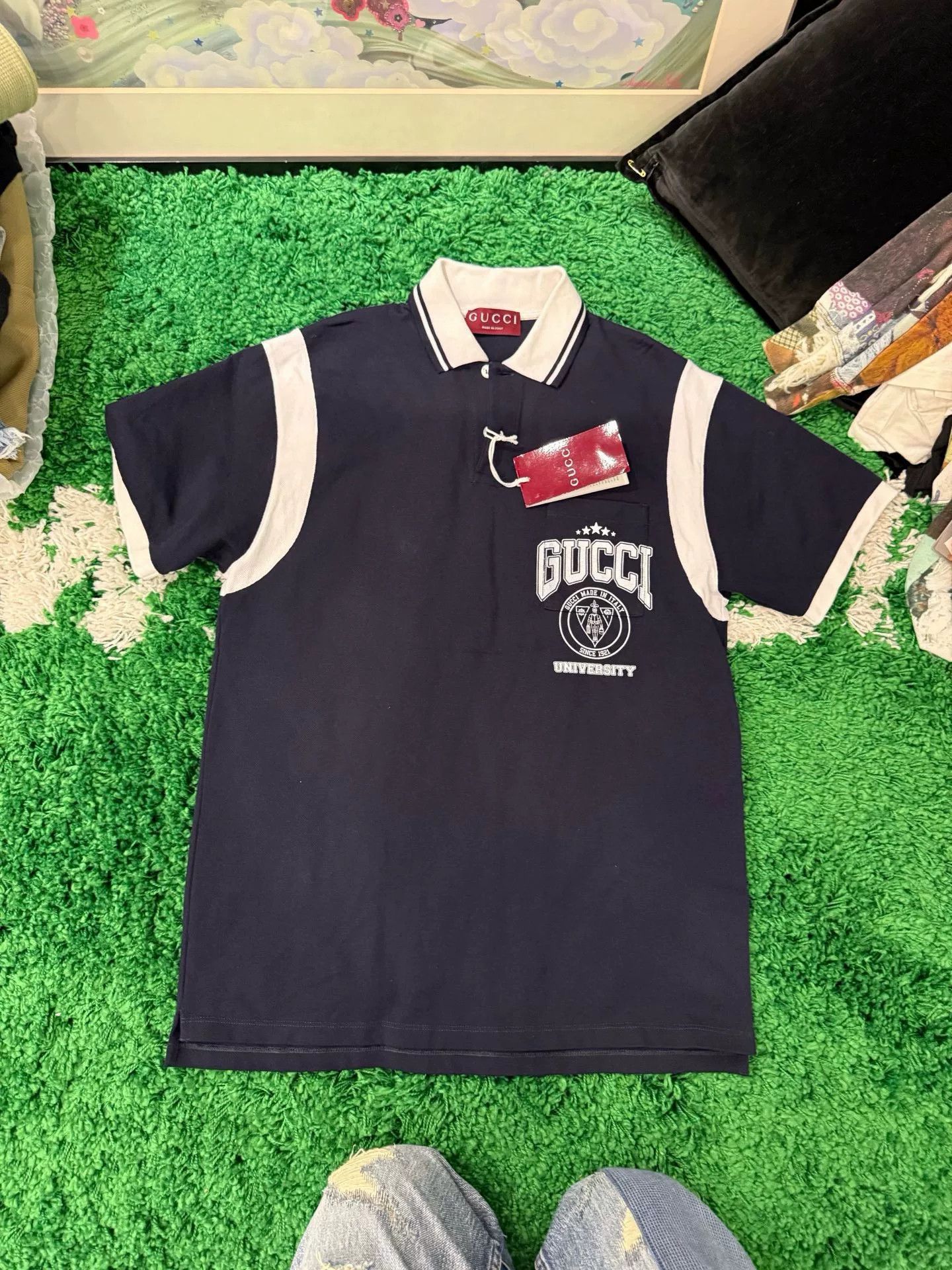 Gucci Gucci University Polo Shirt Size M Size US M / EU 48-50 / 2 - 4 Thumbnail