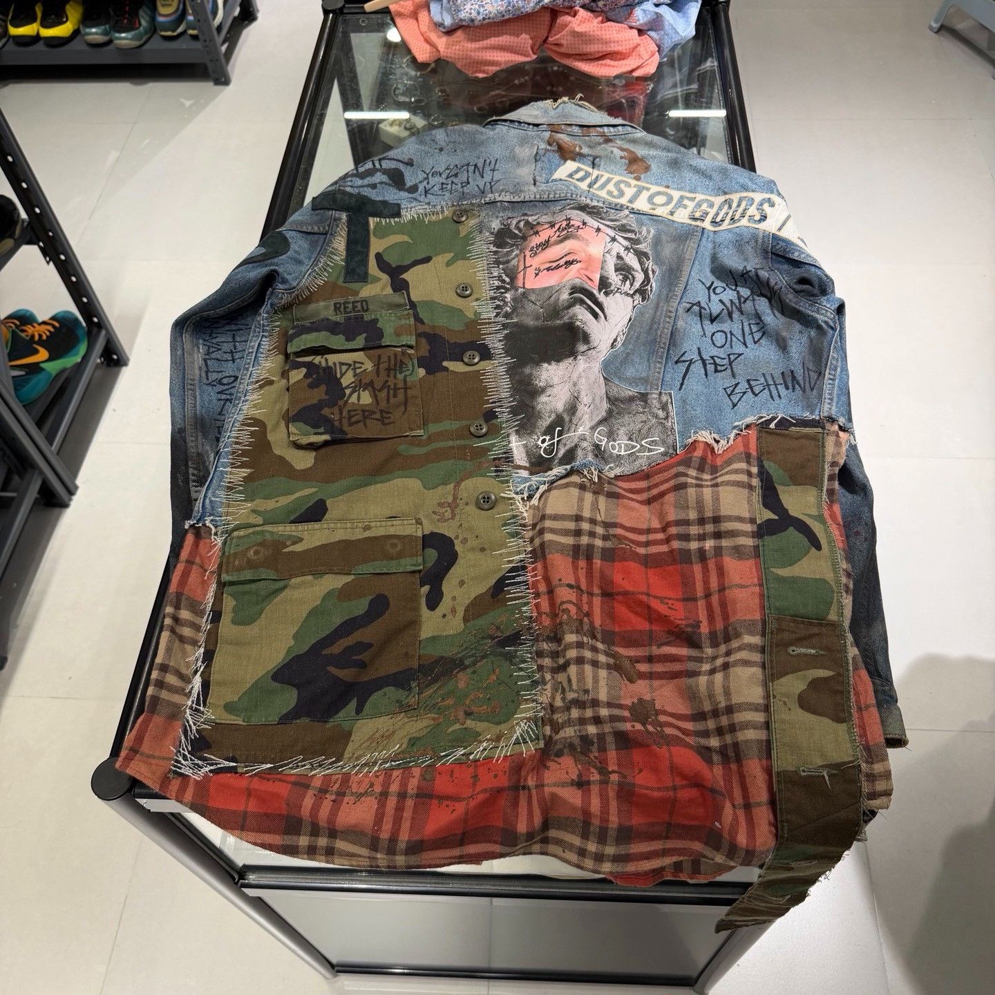 DUST Dust of Gods Patchwork Denim Jacket XL Size US XL / EU 56 / 4 - 5 Thumbnail
