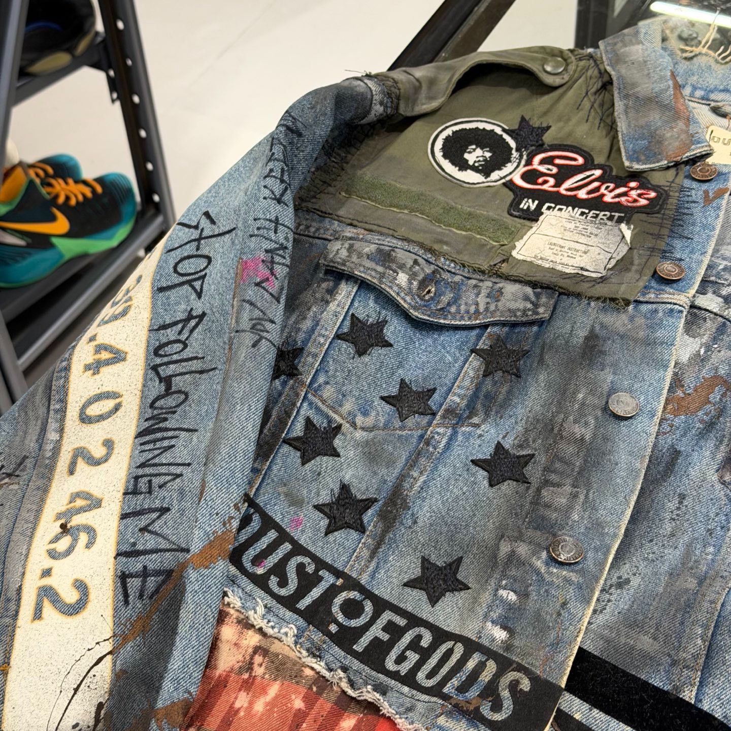DUST Dust of Gods Patchwork Denim Jacket XL Size US XL / EU 56 / 4 - 3 Thumbnail
