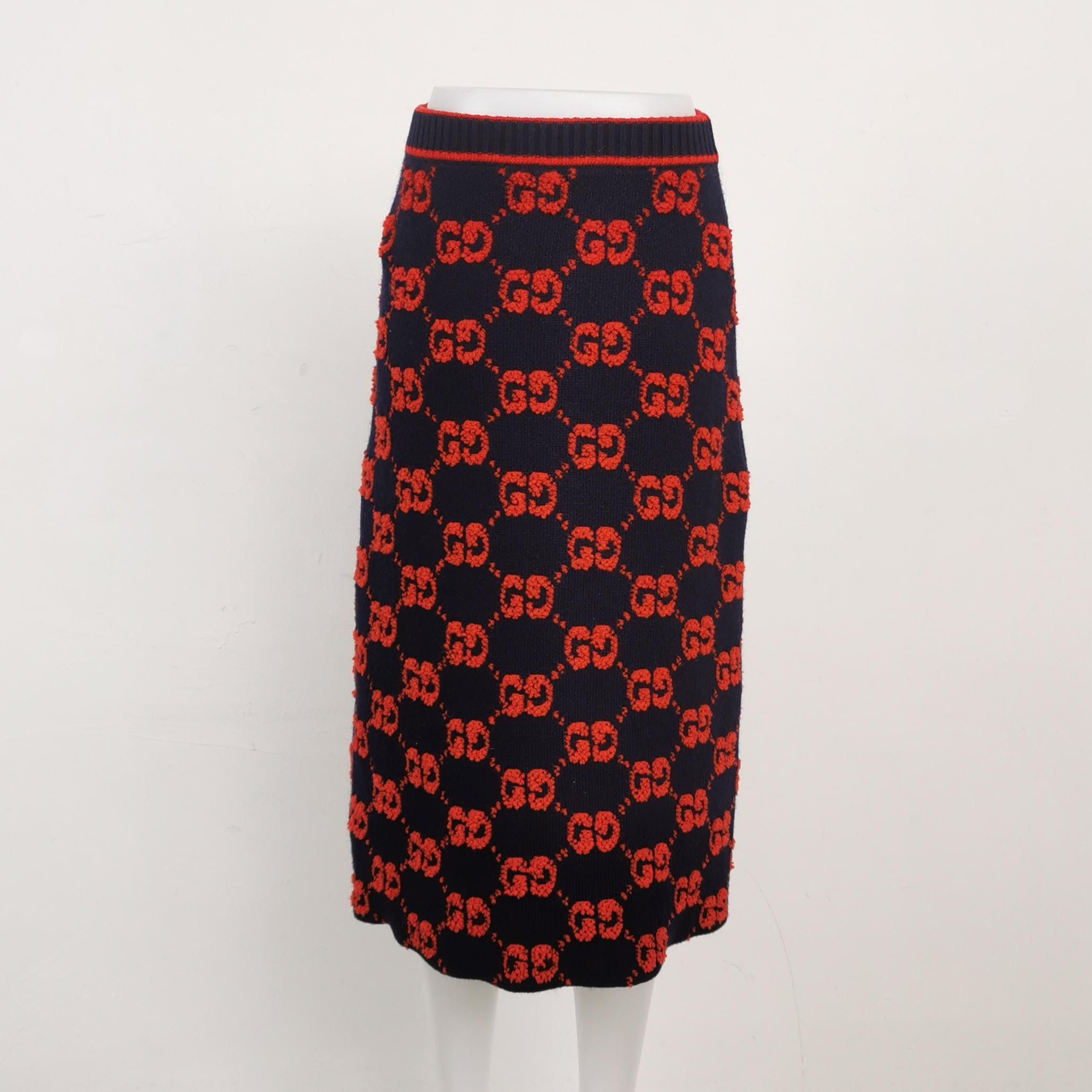 Gucci Gucci GG Wool Midi Skirt XS Size 26" / US 2 / IT 38 - 2 Thumbnail