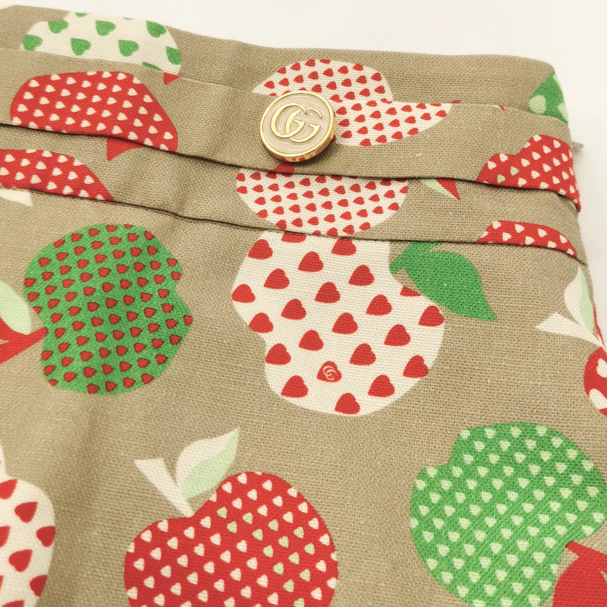 Gucci Gucci Apple Print Mini Skirt IT 38 Size 26" / US 2 / IT 38 - 3 Thumbnail