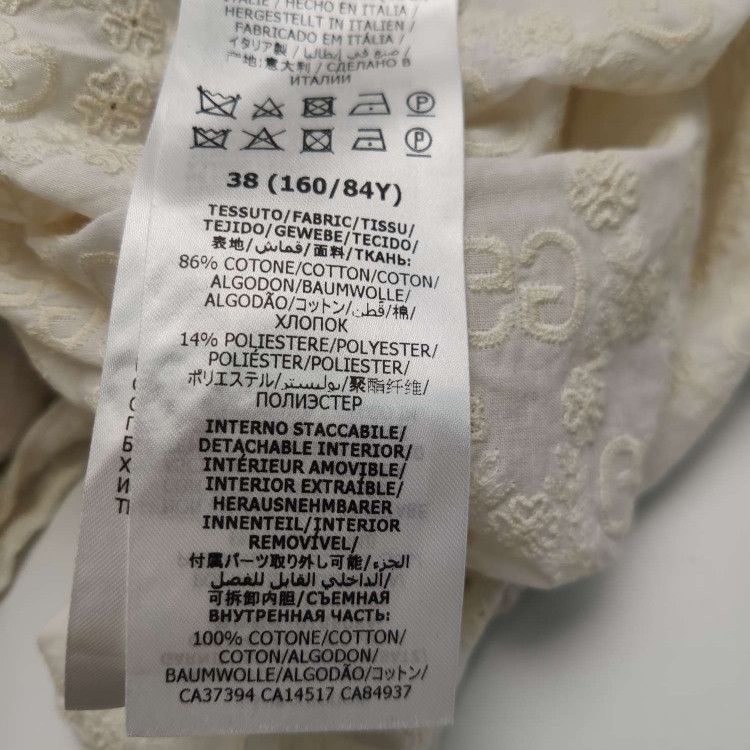 Gucci Gucci White GG Monogram Blouse Size 38 Size XS / US 0-2 / IT 36-38 - 7 Thumbnail