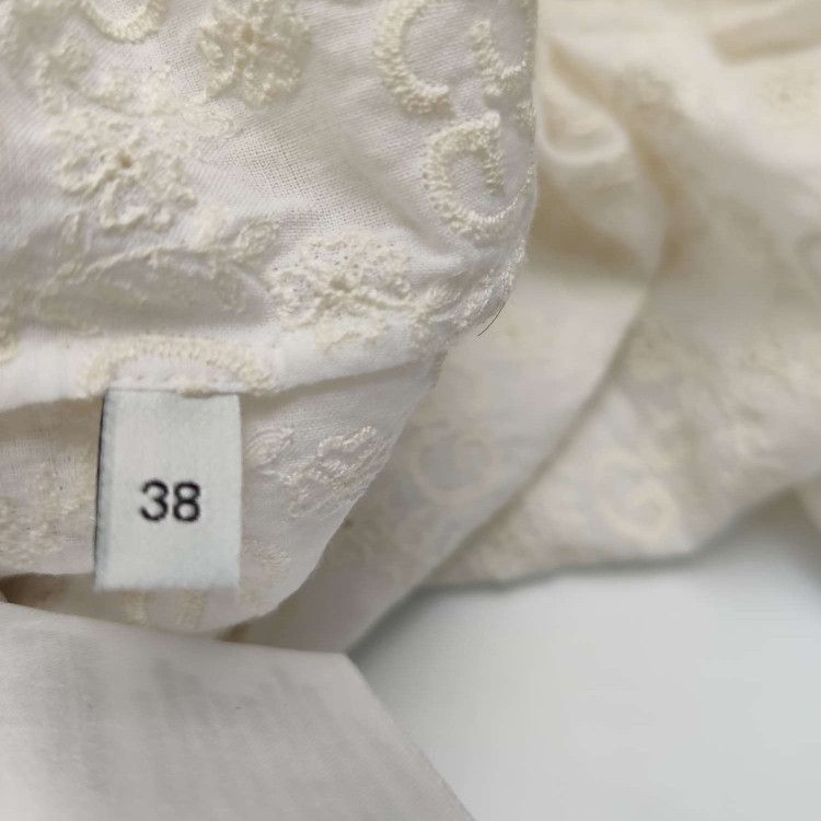 Gucci Gucci White GG Monogram Blouse Size 38 Size XS / US 0-2 / IT 36-38 - 5 Thumbnail
