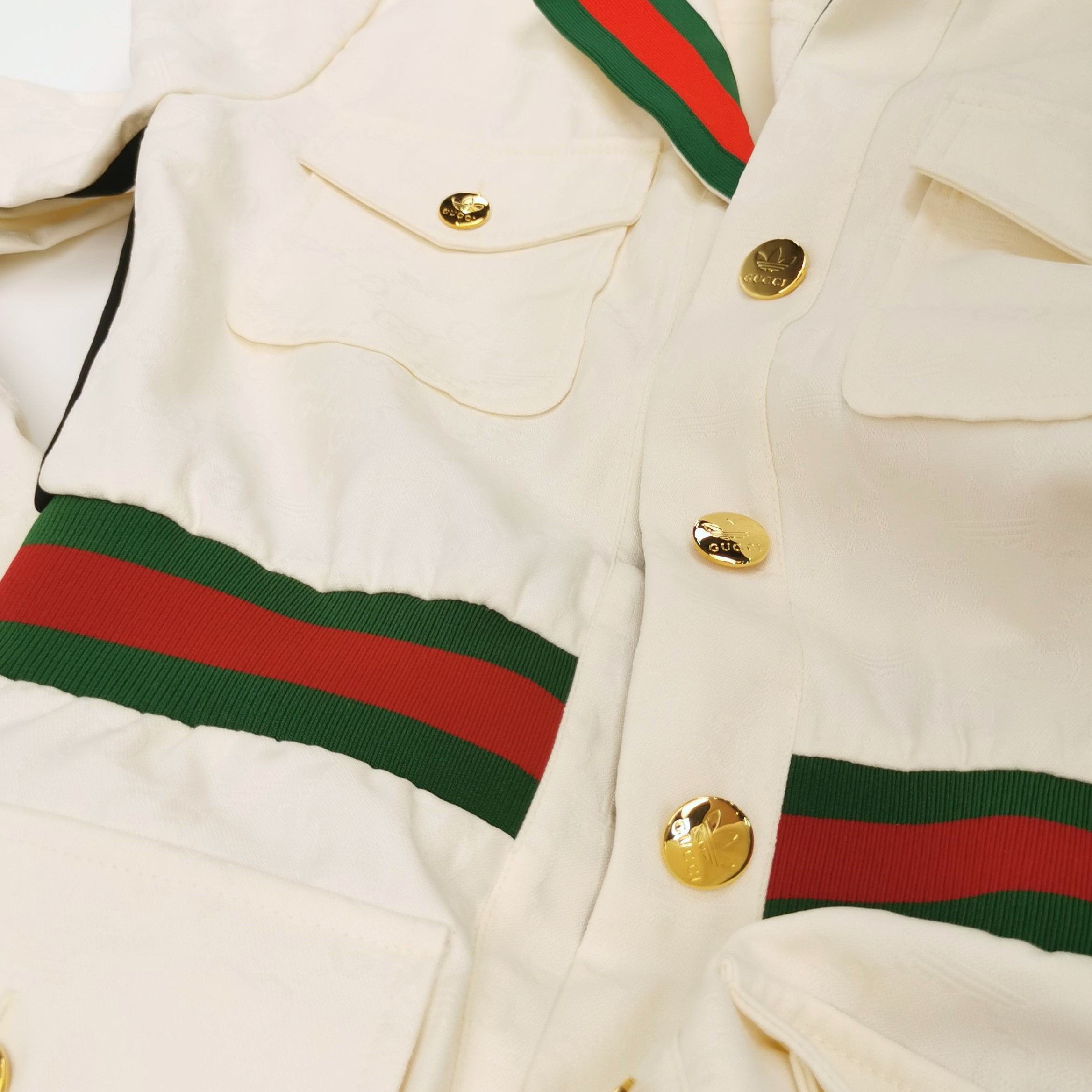 Adidas × Gucci Gucci x Adidas Striped Logo Jumpsuit Size 40 Size 27" / US 4 / IT 40 - 3 Thumbnail
