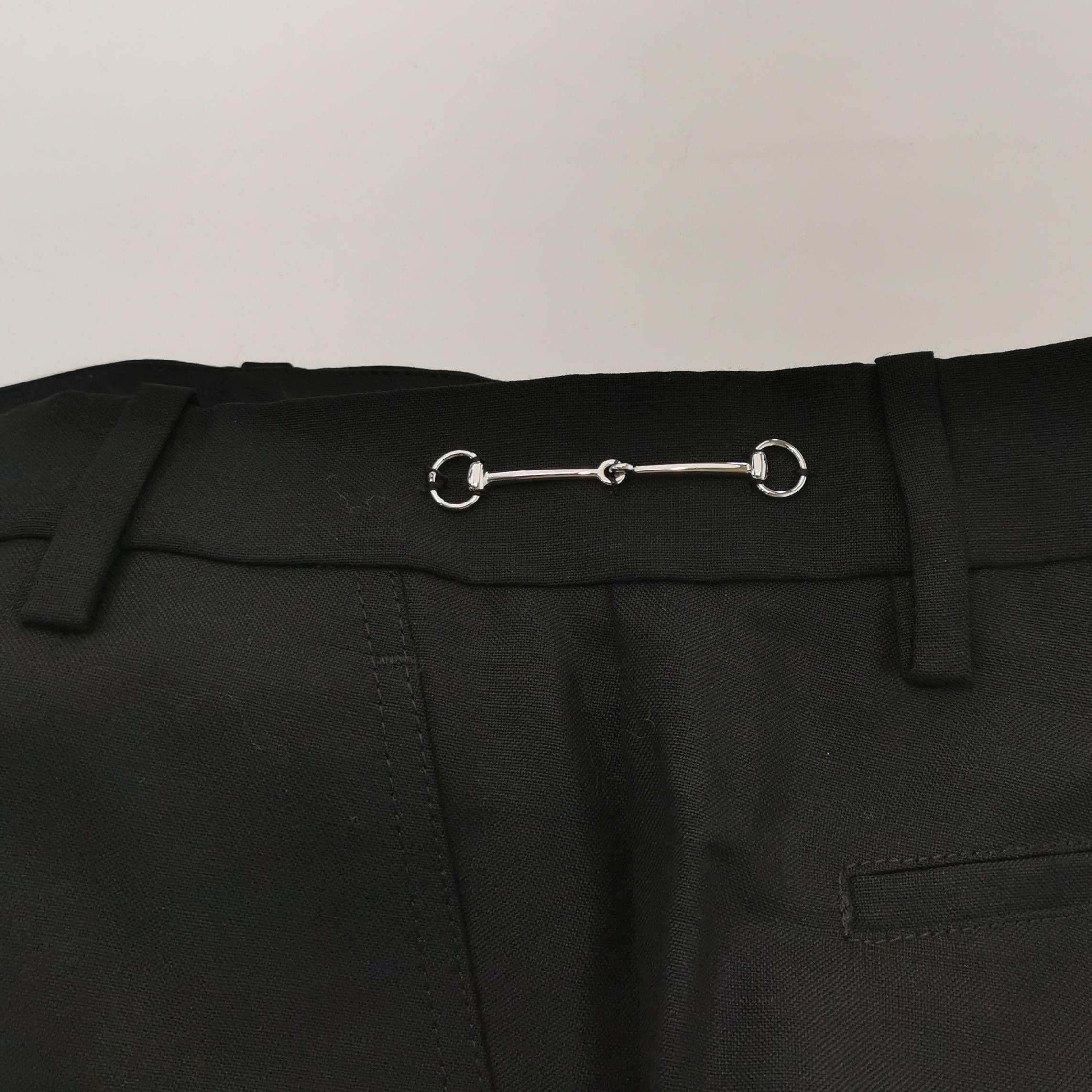 Gucci Gucci Horsebit Mohair Wool Pants Size 36 Size 25" / US 0 / IT 36 - 3 Thumbnail