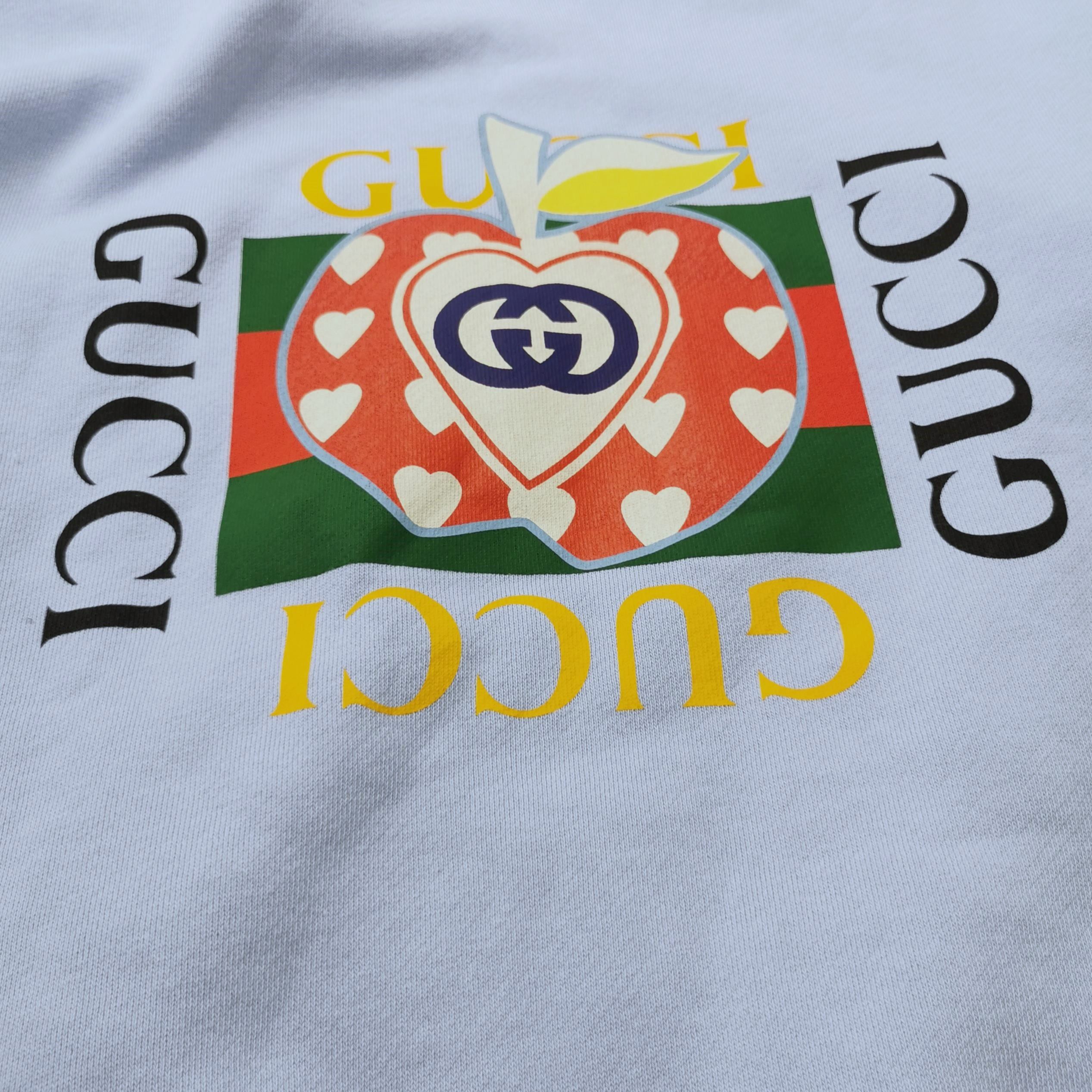 Gucci Gucci Apple Heart Logo Sweatshirt M Size US M / EU 48-50 / 2 - 3 Thumbnail