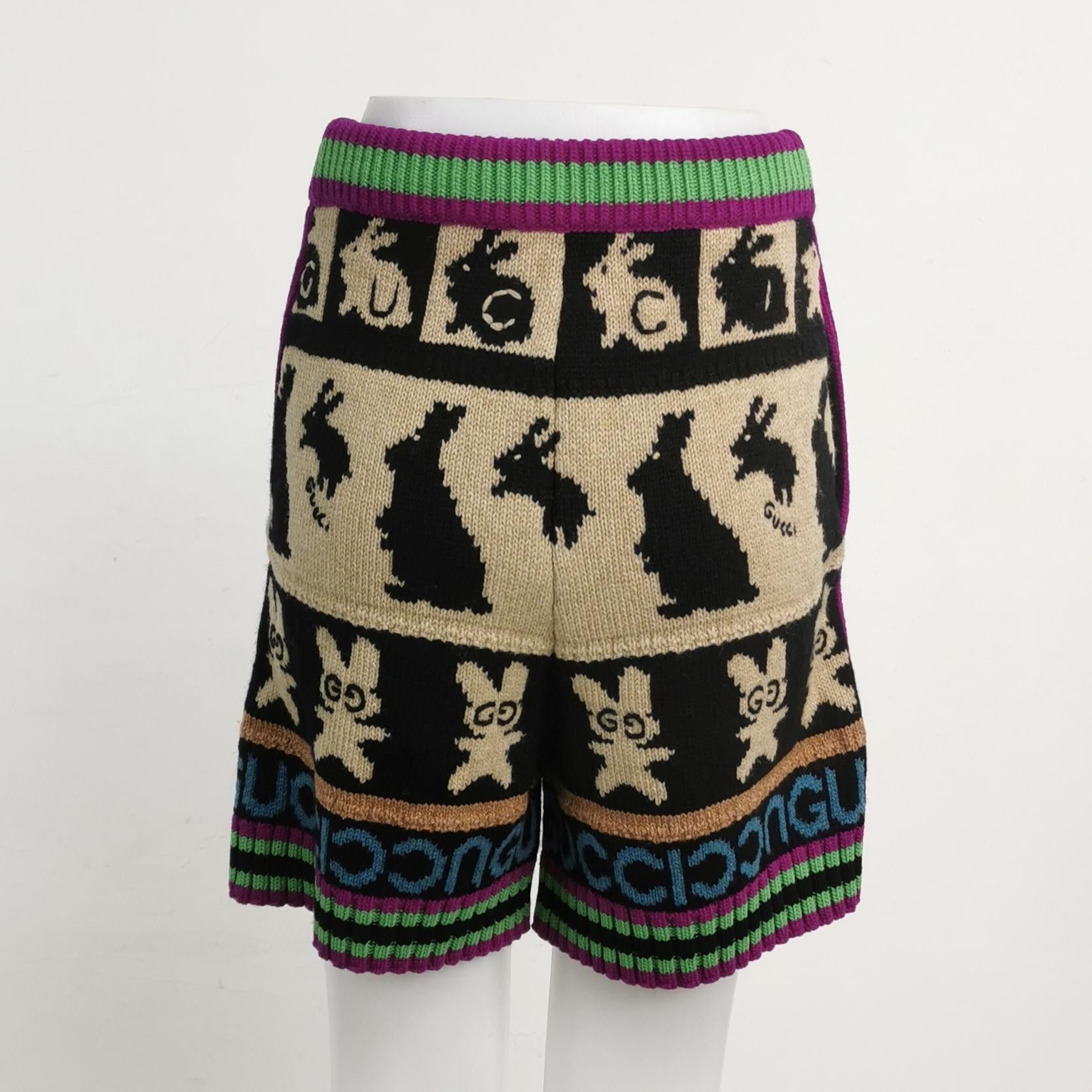 Gucci Gucci Rabbit Pattern Knit Shorts Size XXS Size US 26 / EU 42 - 2 Thumbnail