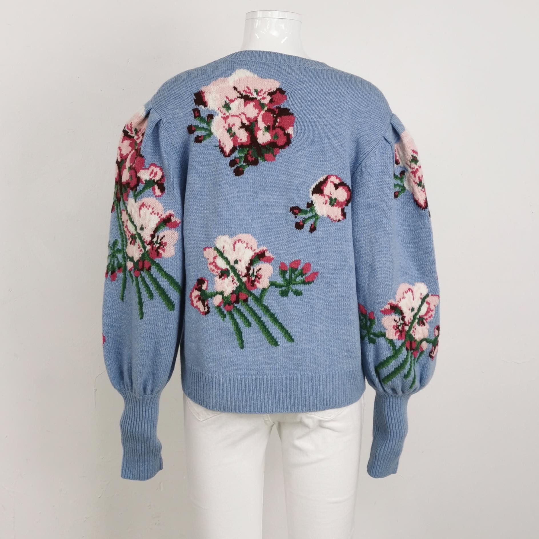 Gucci Gucci Floral Pattern Wool Sweater Size XL Size US XL / EU 56 / 4 - 2 Thumbnail