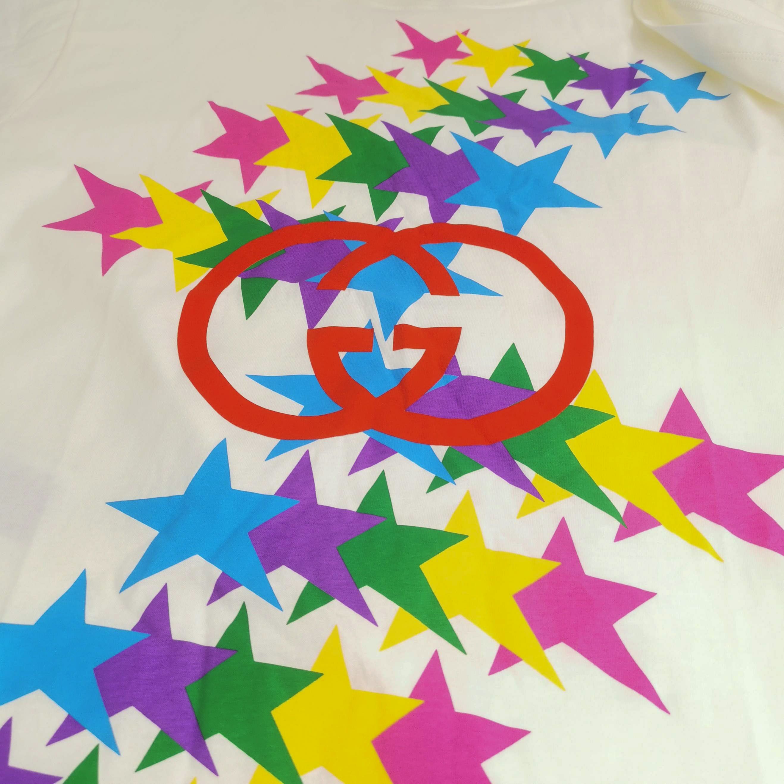 Gucci Gucci Multicolor Star T-Shirt XS Size US XS / EU 42 / 0 - 3 Thumbnail
