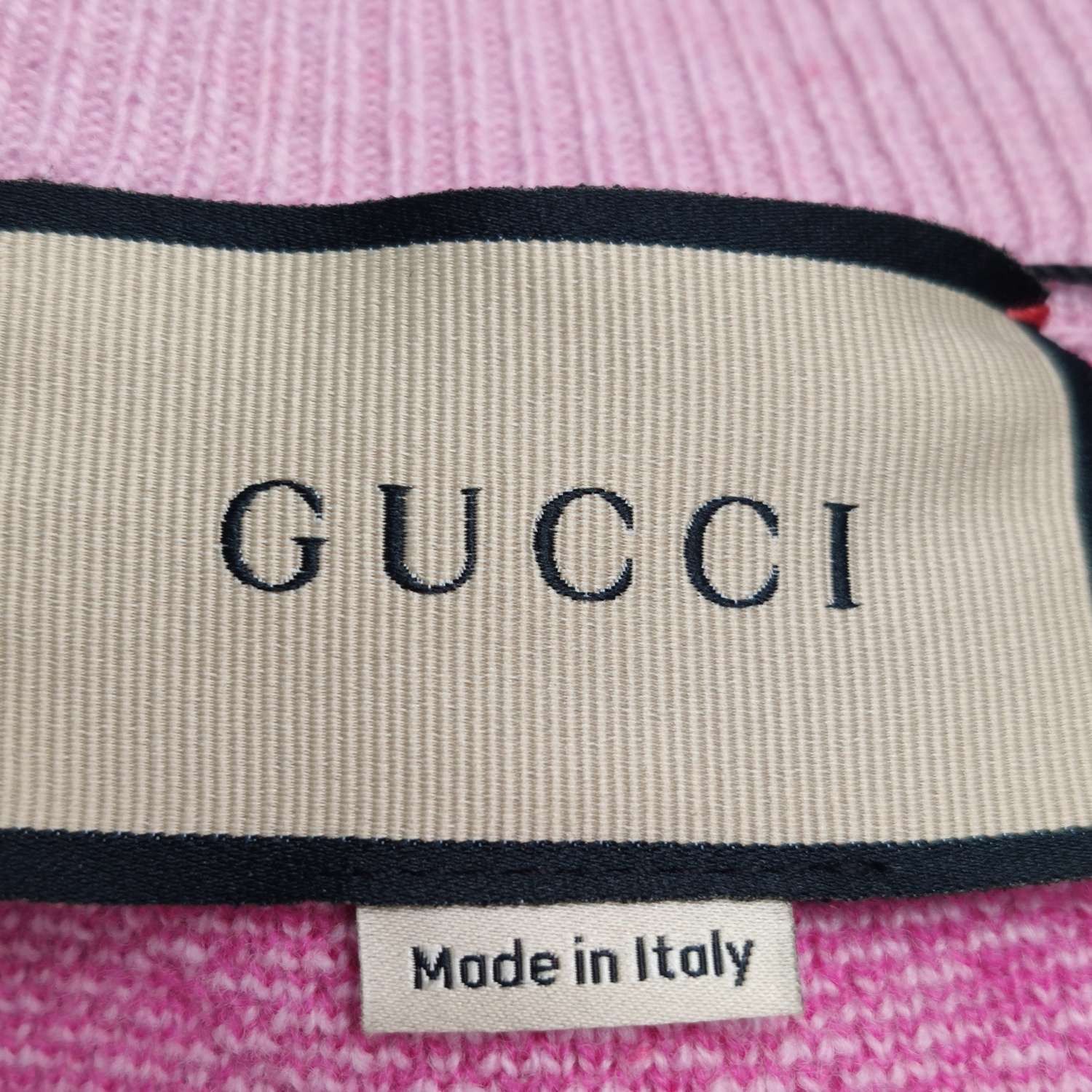 Gucci Gucci Pink GG Monogram Knit Polo Size M Size M / US 6-8 / IT 42-44 - 4 Thumbnail