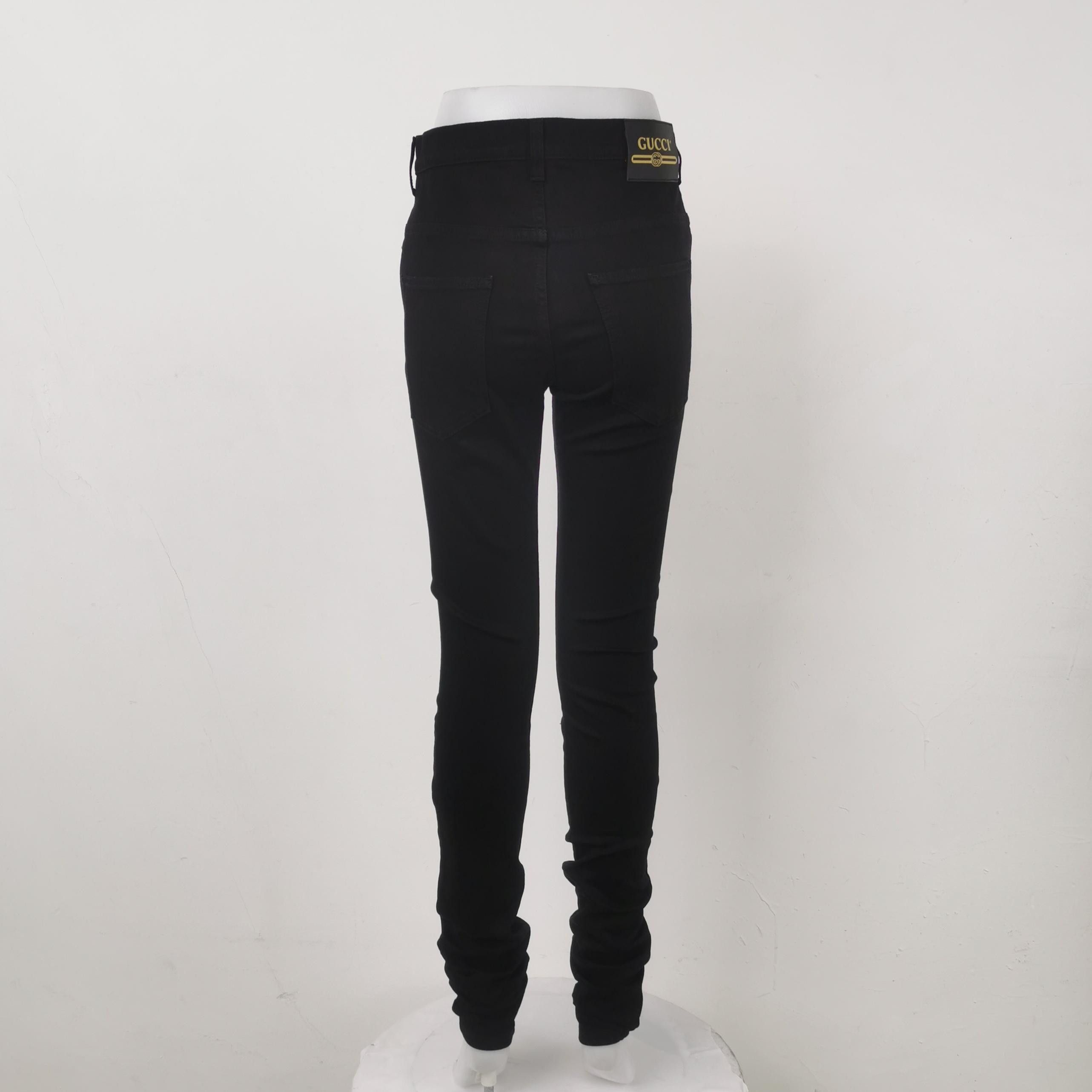 Gucci Gucci Black Denim Jeans Size 30 Size US 30 / EU 46 - 2 Thumbnail