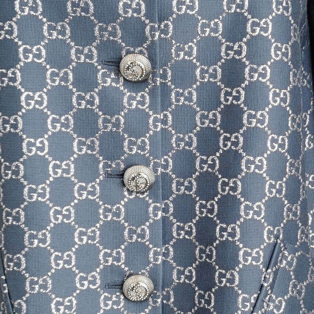 Gucci Gucci GG Monogram Wool-Silk Coat Size 38 Size XS / US 0-2 / IT 36-38 - 3 Thumbnail