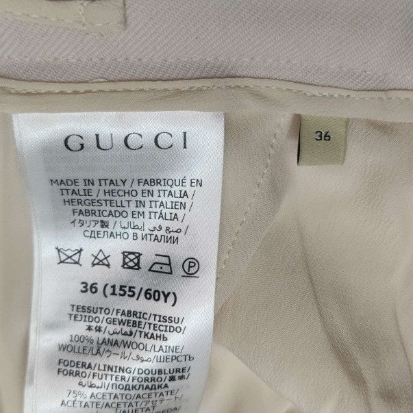 Gucci Gucci Color-block Wool Trousers Size 36 Size 25" / US 0 / IT 36 - 6 Thumbnail