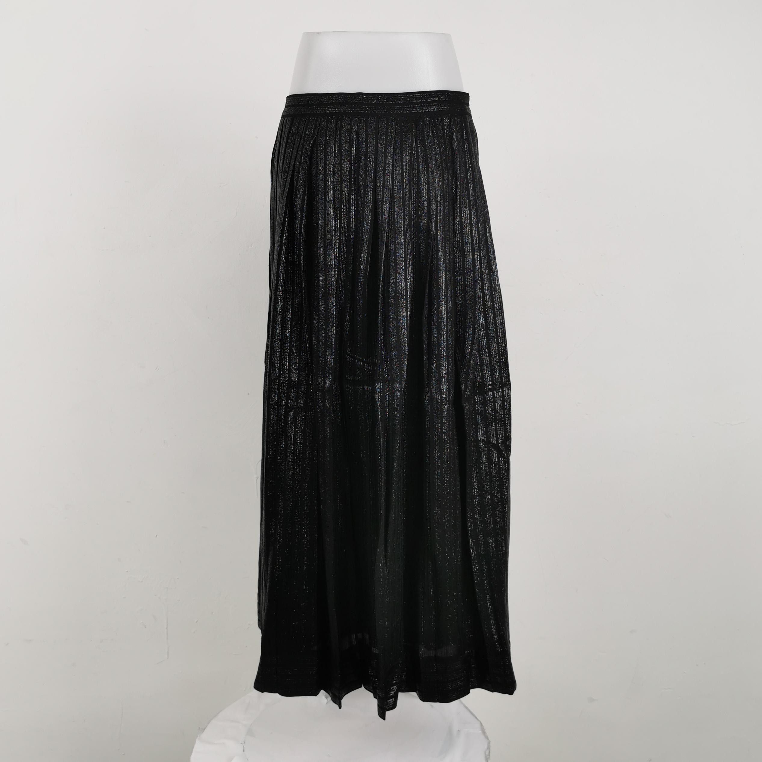 Gucci Gucci Metallic Pleated Midi Skirt Size 42 Size 28" / US 6 / IT 42 - 2 Thumbnail