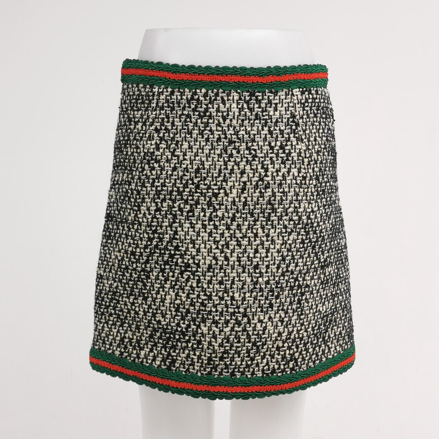 Gucci Gucci Tweed Mini Skirt Size 40 Size 27" / US 4 / IT 40 - 2 Thumbnail