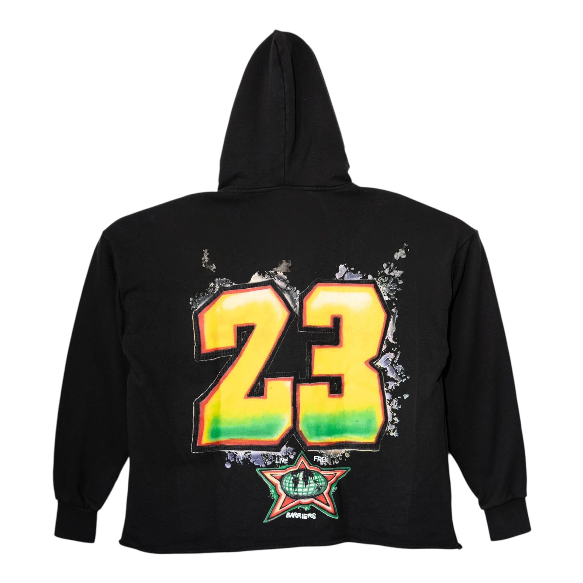 Barriers Michael Jordan Hooded Sweatshirt Black Size US XL / EU 56 / 4 - 2 Thumbnail