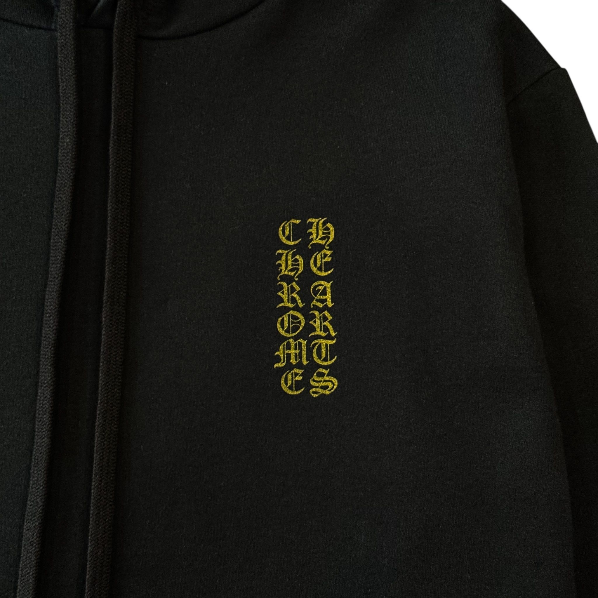 Chrome Hearts Vertical Logo Hooded Sweatshirt Black Army Green Size US L / EU 52-54 / 3 - 3 Thumbnail
