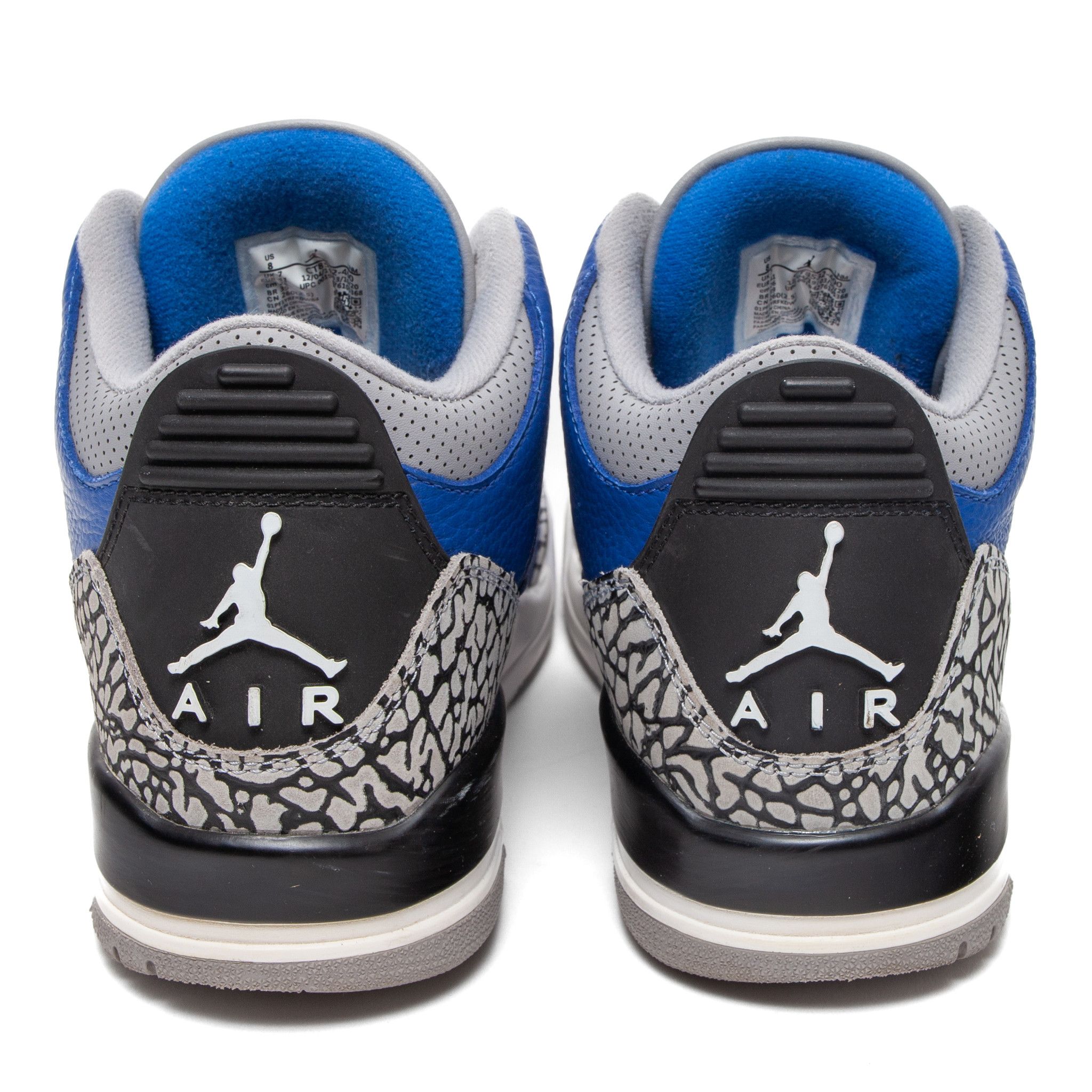 Nike 3 Retro Varsity Royal Cement Size US 8 / EU 41 - 6 Thumbnail