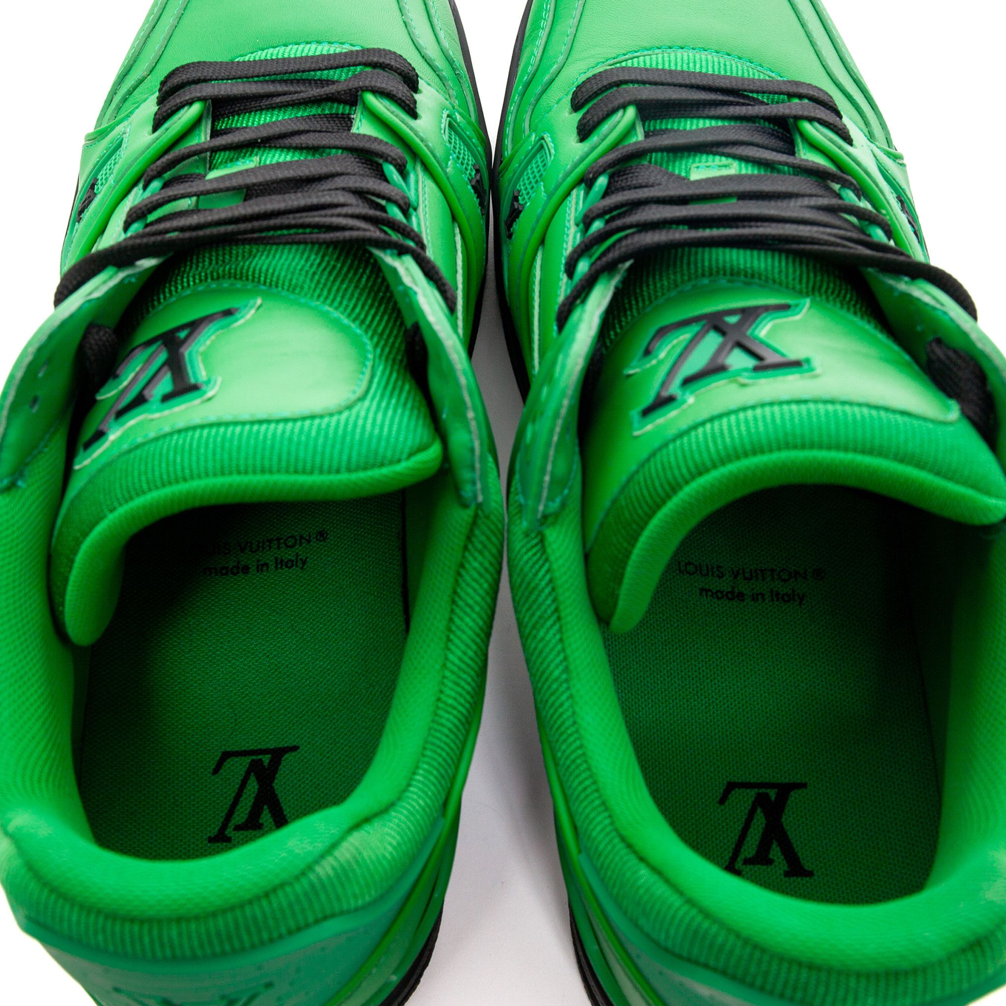 Louis Vuitton LV Trainer Green Black Size US 9 / EU 42 - 8 Thumbnail