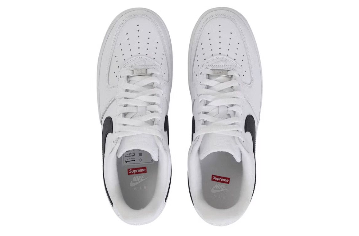 Nike Air Force 1 Low Supreme White Black Size US 8 / EU 41 - 3 Thumbnail