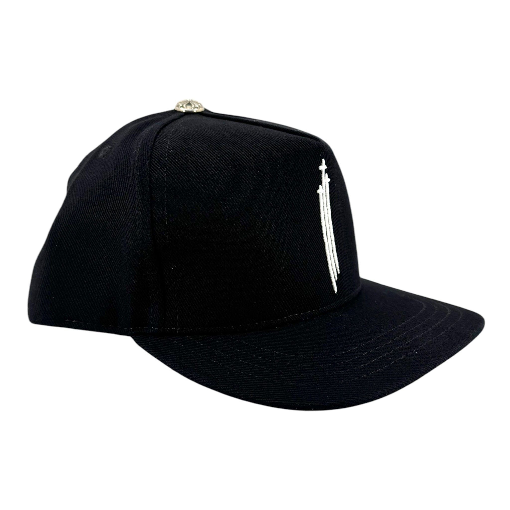 Chrome Hearts Embroidered RS3 Logo Baseball Hat Black White Size ONE SIZE - 2 Thumbnail