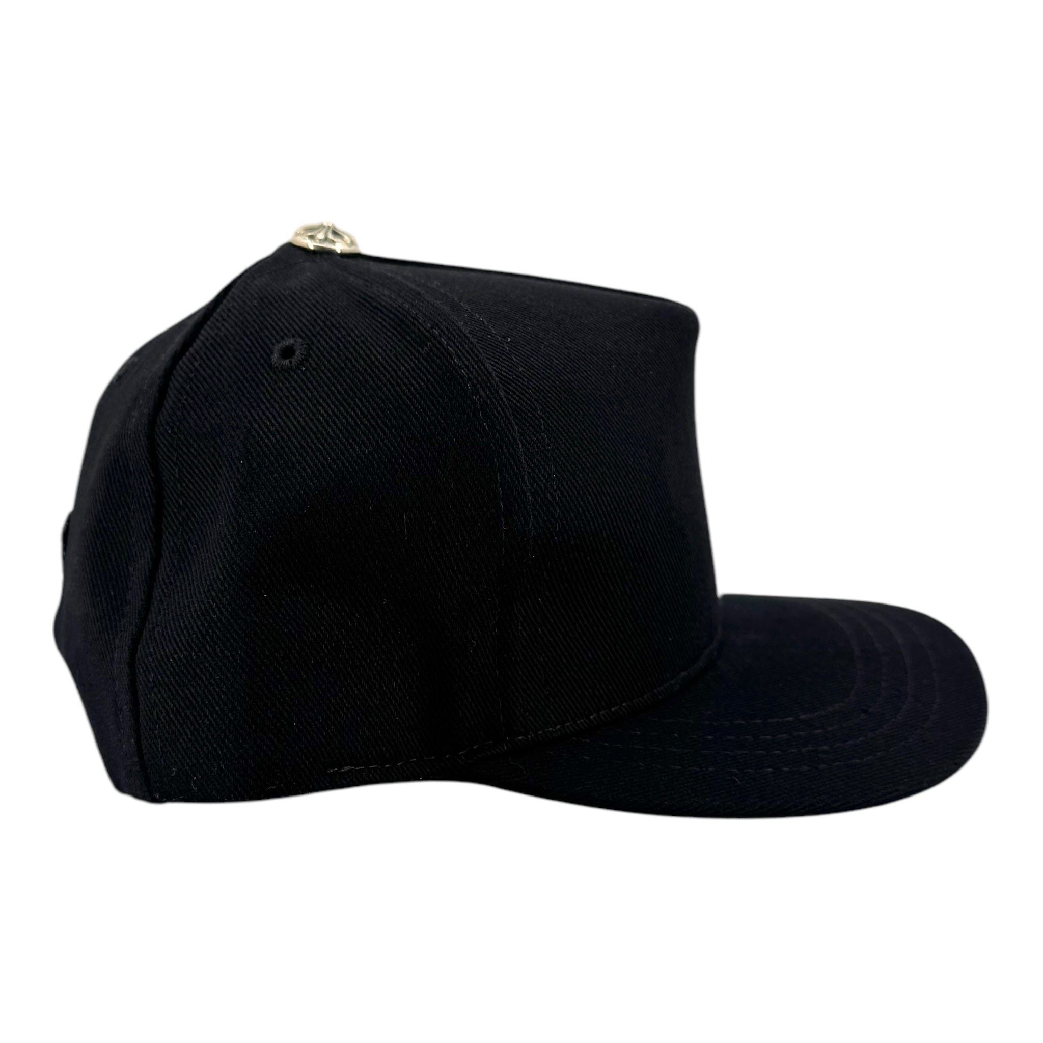 Chrome Hearts Embroidered RS3 Logo Baseball Hat Black White Size ONE SIZE - 3 Thumbnail