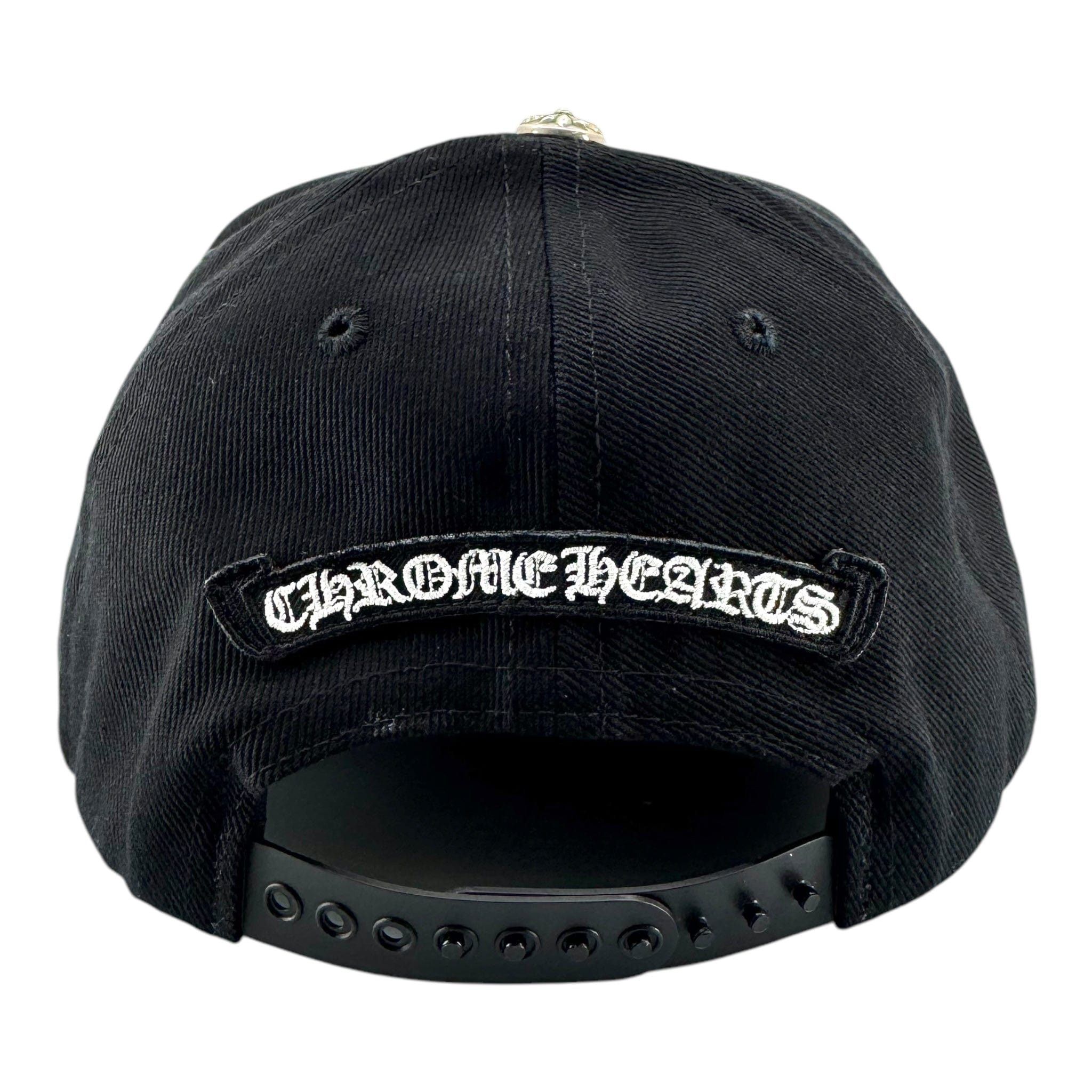 Chrome Hearts Embroidered RS3 Logo Baseball Hat Black White Size ONE SIZE - 6 Thumbnail