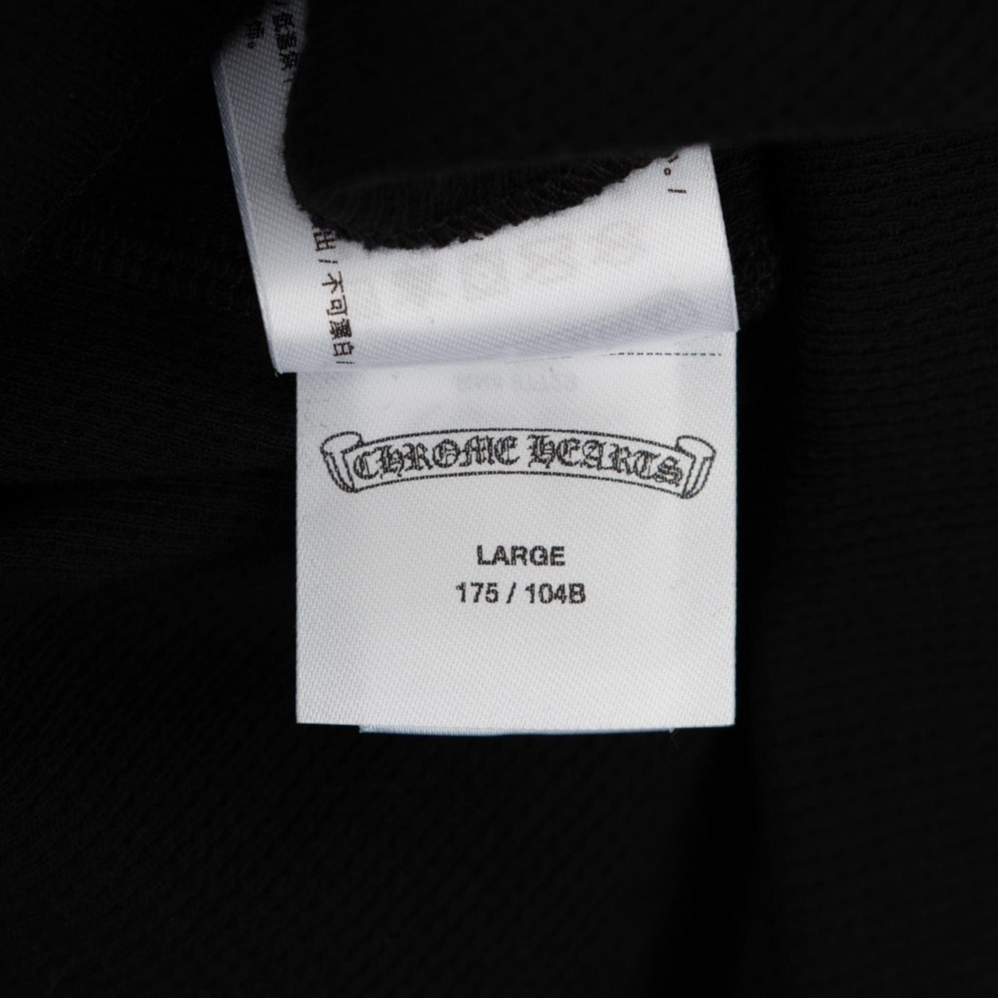 Chrome Hearts Horseshoe Floral Logo Thermal Long Sleeve Tee Shirt Black W Size US L / EU 52-54 / 3 - 6 Thumbnail