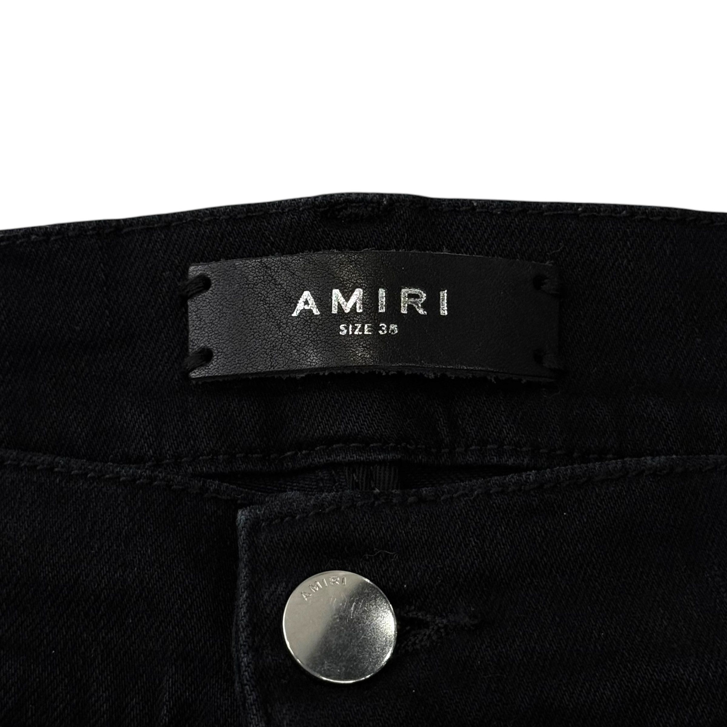 Amiri Amiri MX1 Camo Bandana Patch Jeans Black Size US 38 / EU 54 - 5 Thumbnail