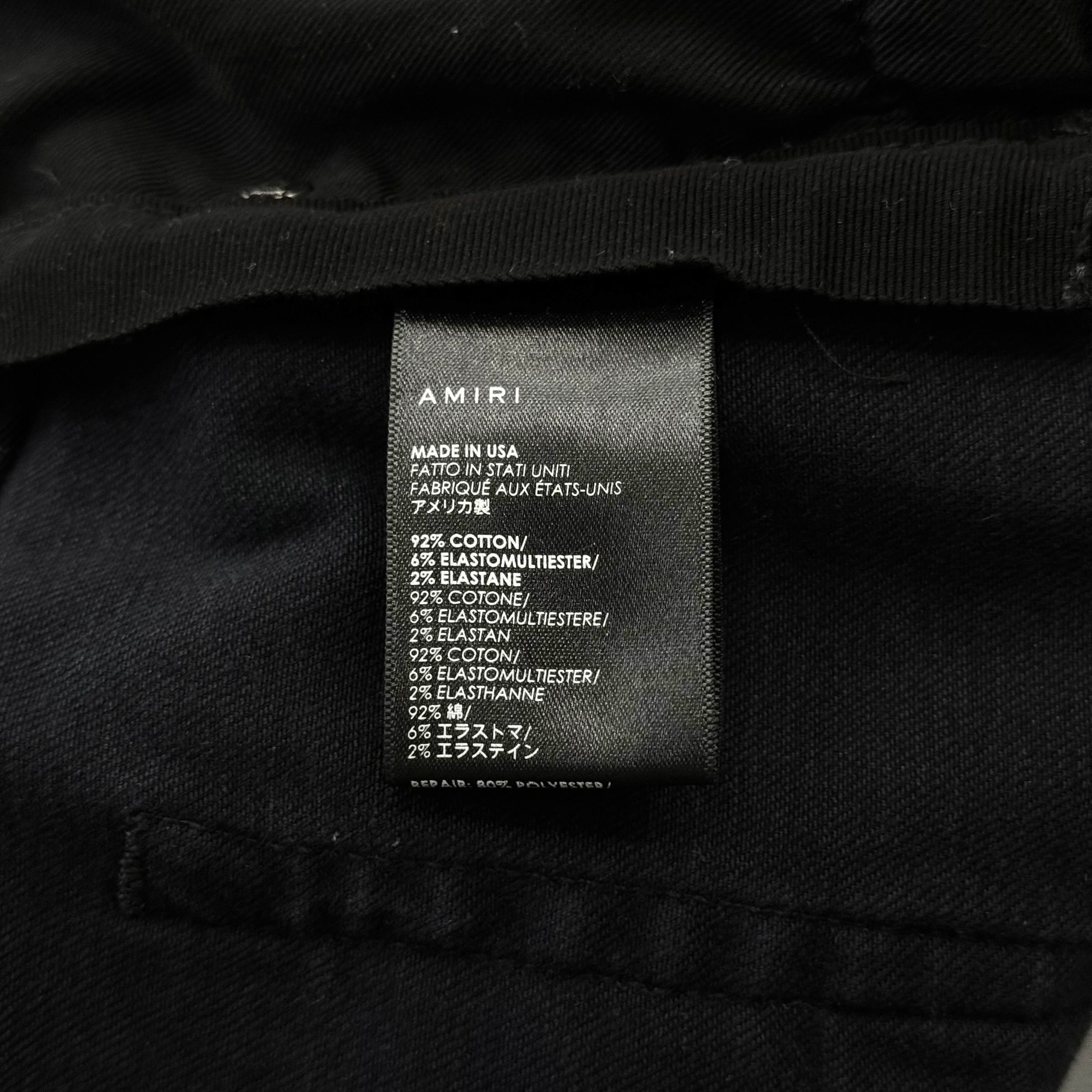 Amiri Amiri MX1 Camo Bandana Patch Jeans Black Size US 38 / EU 54 - 6 Thumbnail